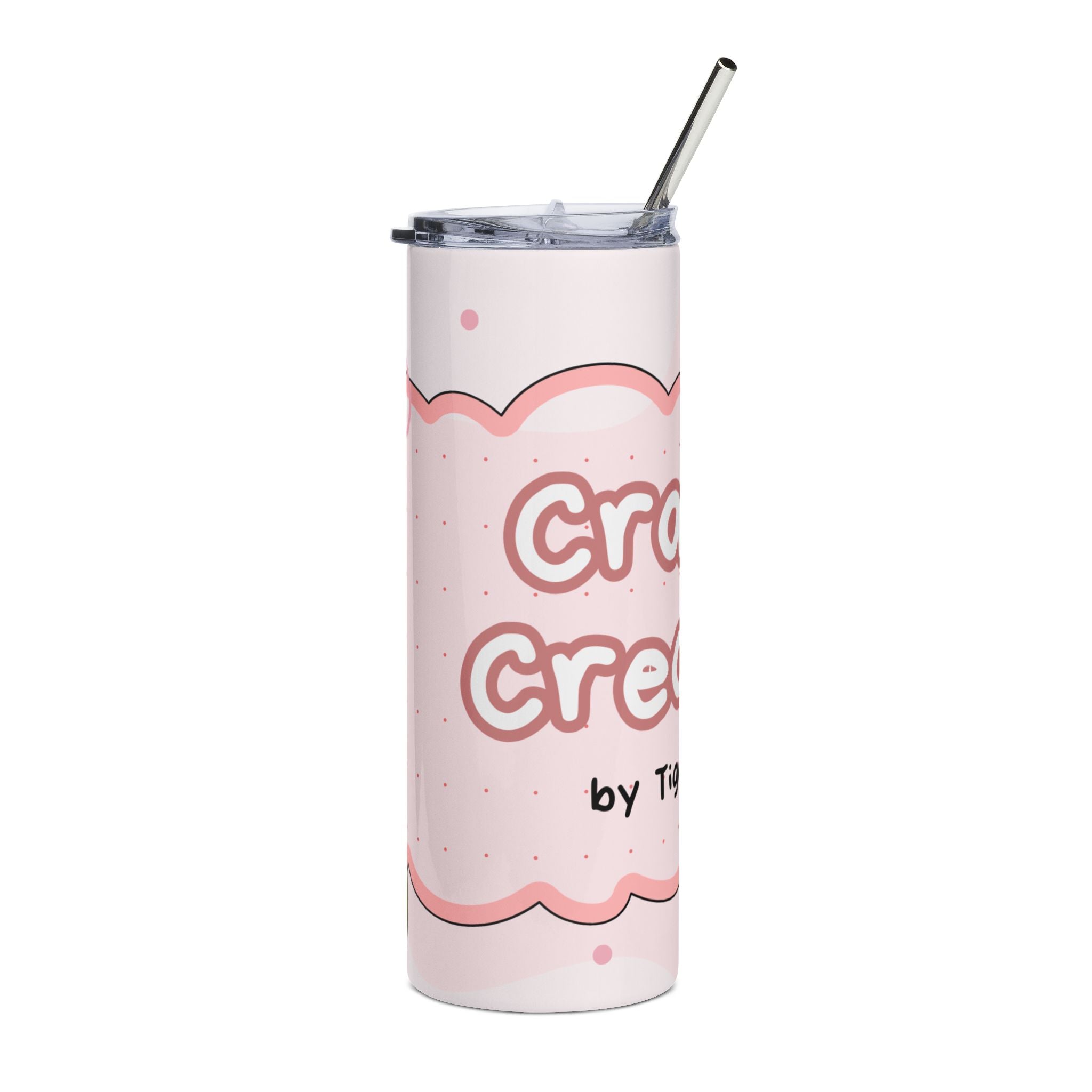 Personalized Pink Stainless Steel Tumbler - Cravens Creations Logo