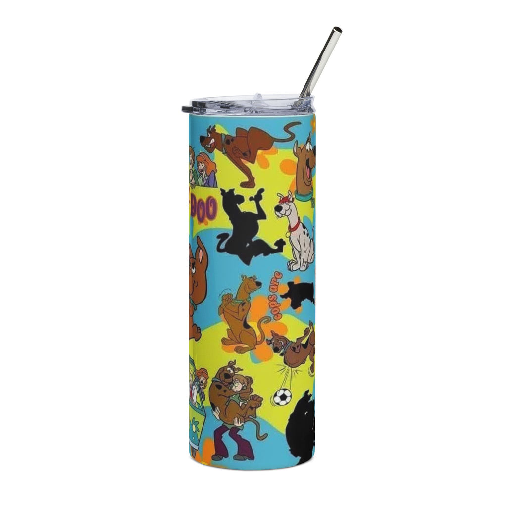 Scooby-Doo Stainless Steel Tumbler, 20oz | Fun Drinkware, Cartoon Enthusiast Gift, Birthday, Party Favor, Retro Collection