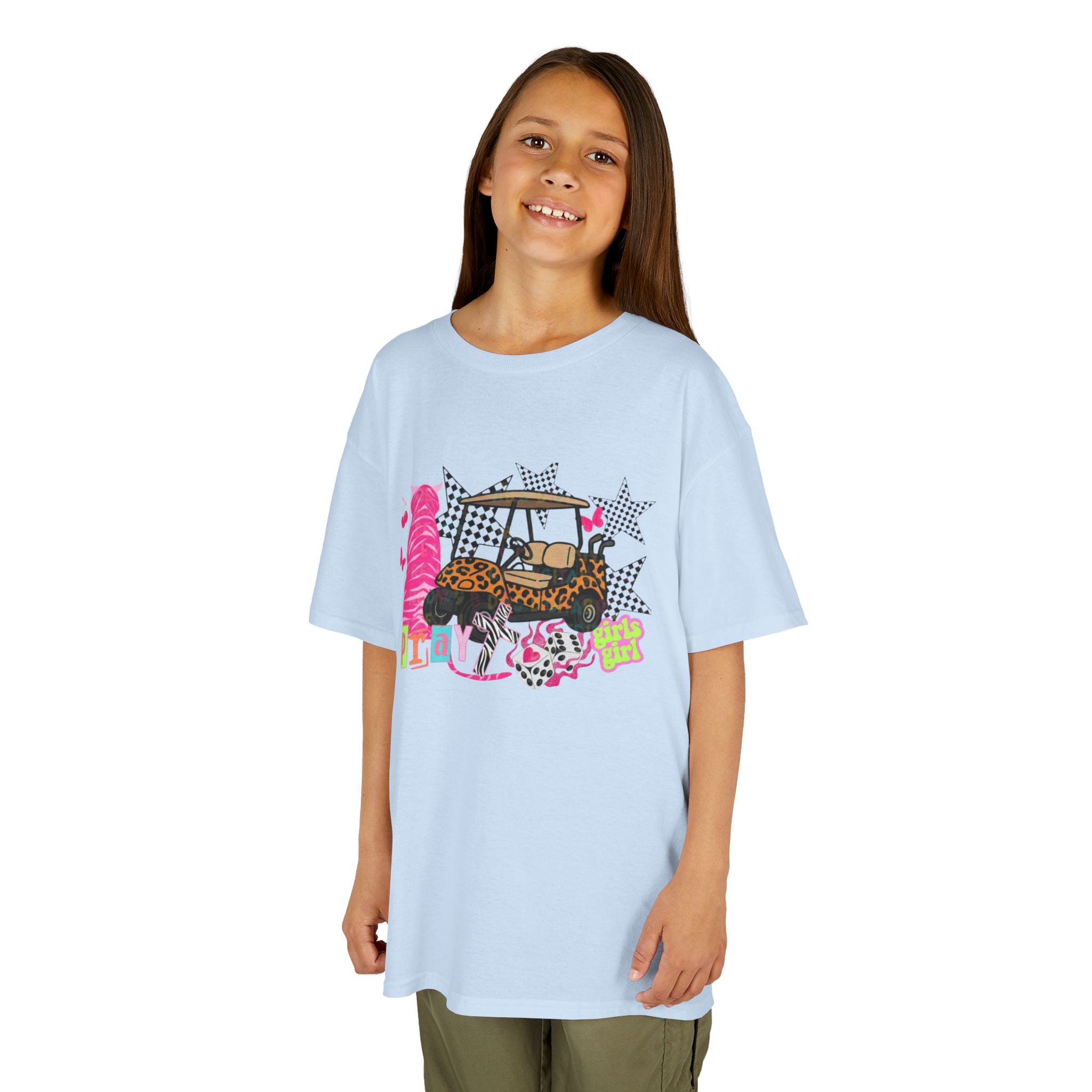 Kids' Girls Girl Tee - Fun Patterned Cotton Shirt