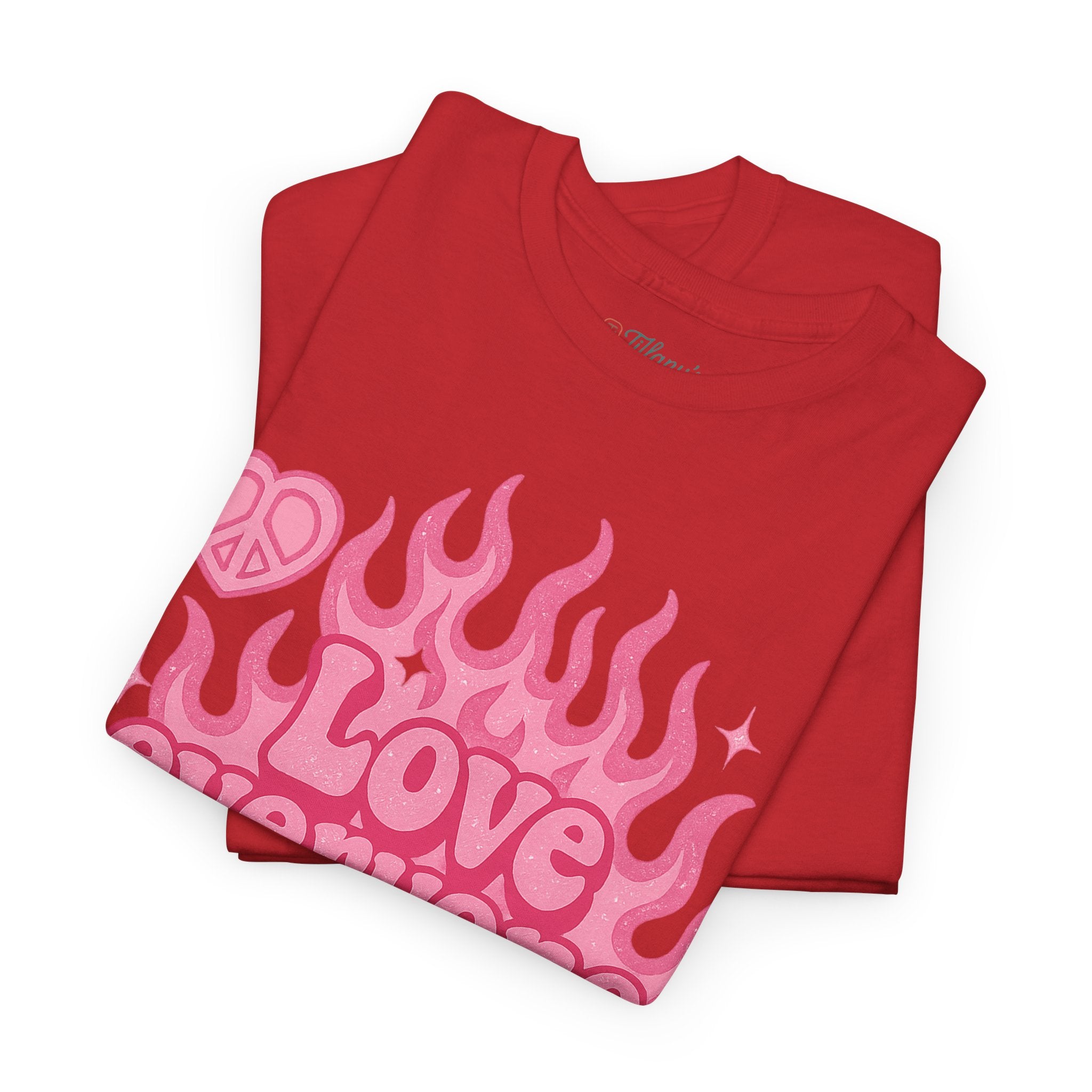 Love Everyone Unisex Heavy Cotton Tee - Peace & Love Graphic T-Shirt Inclusivity Unisex