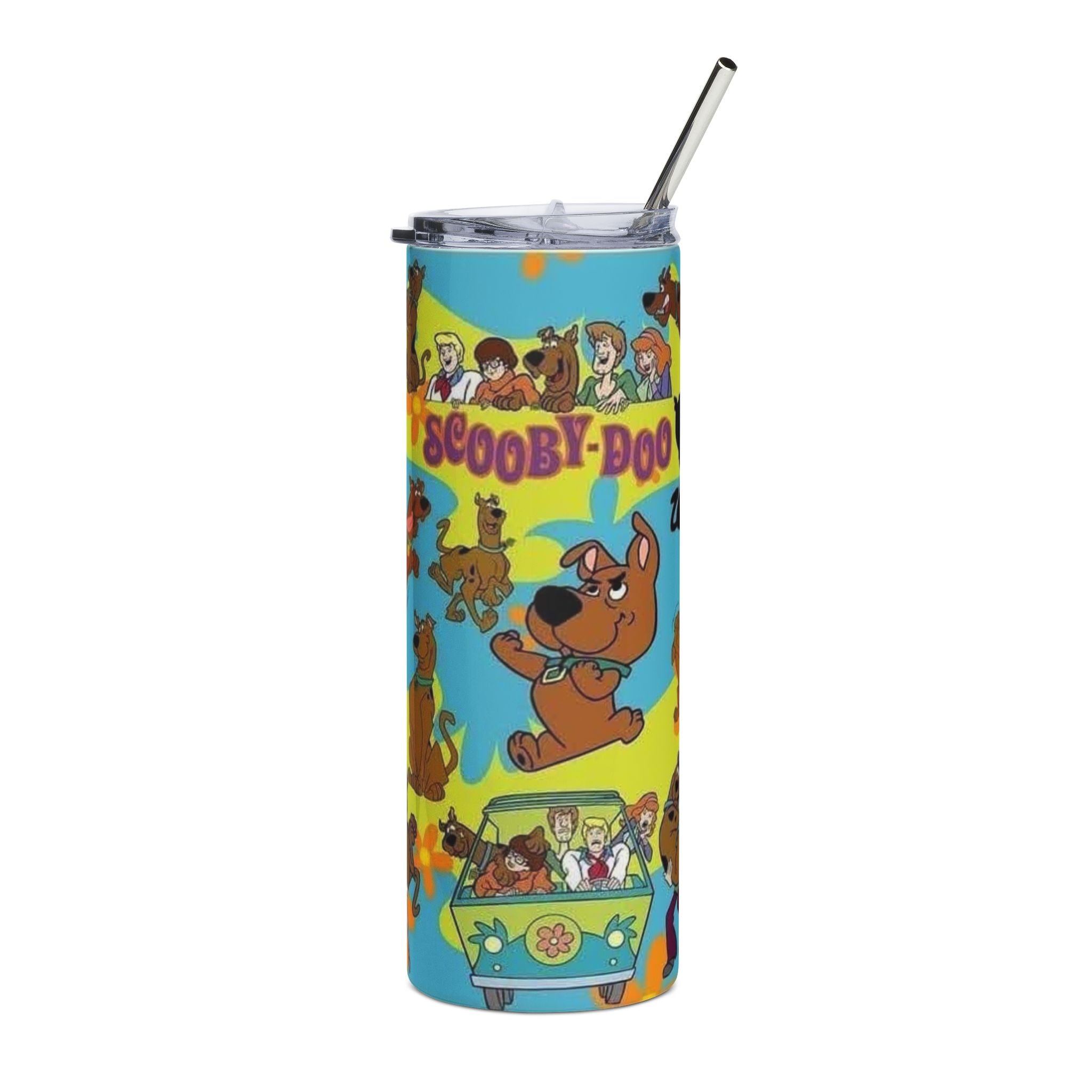 Scooby-Doo Stainless Steel Tumbler, 20oz | Fun Drinkware, Cartoon Enthusiast Gift, Birthday, Party Favor, Retro Collection