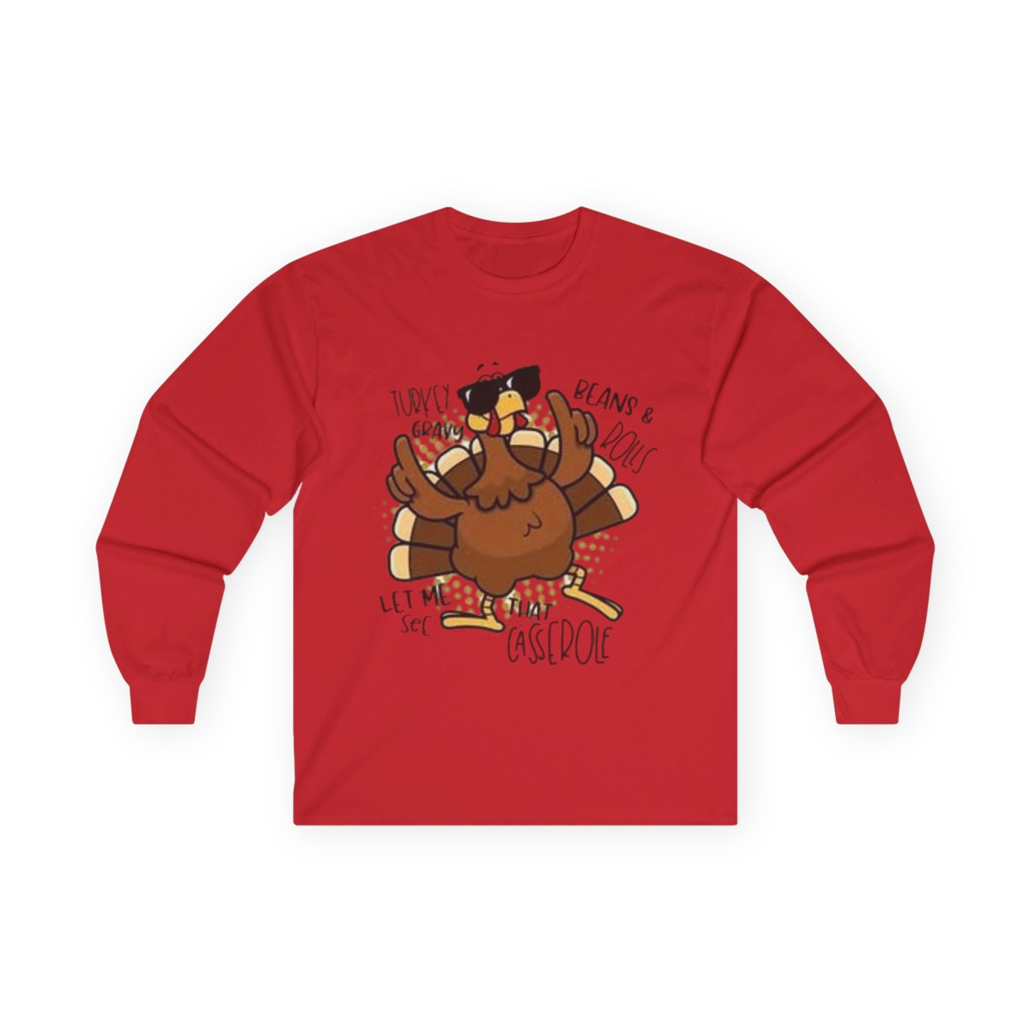 Lemme See That Casserole, Funny Thanksgiving Long Sleeve Tee, Casual Fall Clothing, Gift for Turkey Lovers, Unisex Holiday Apparel, Cute Thanksgiving Shirt, [...]