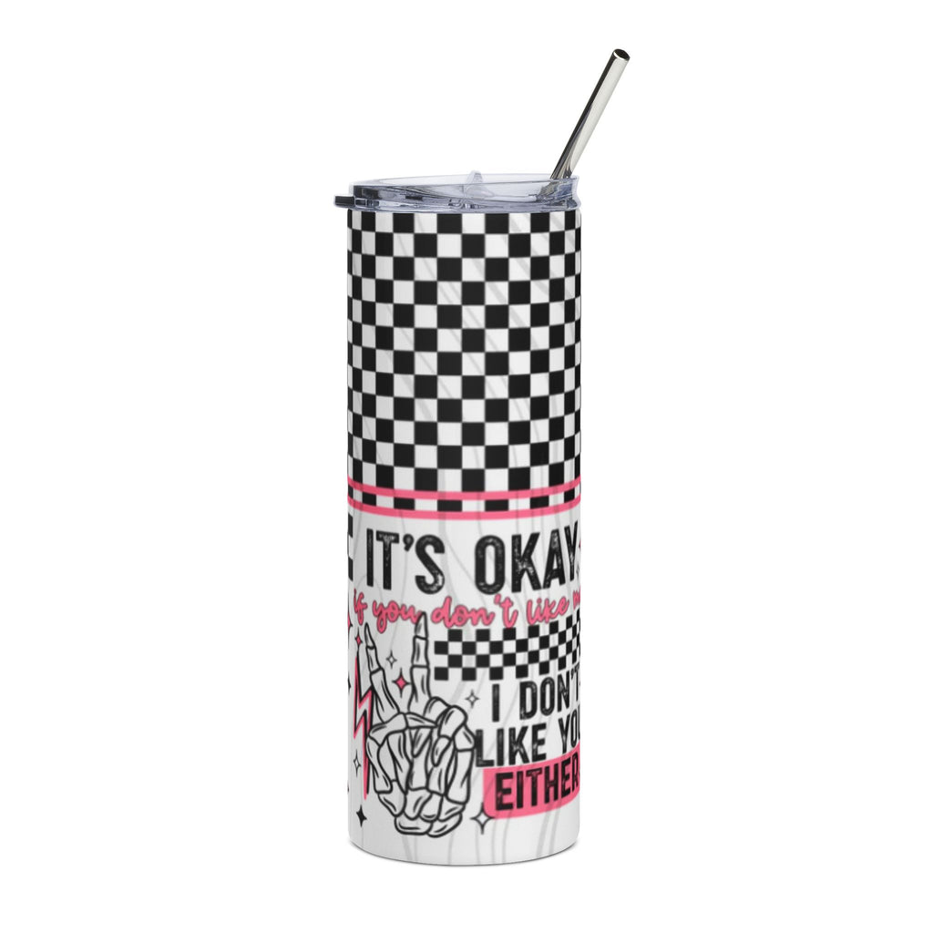 Its Okayy Stainless Steel Tumbler - 20oz with Rock Vibes