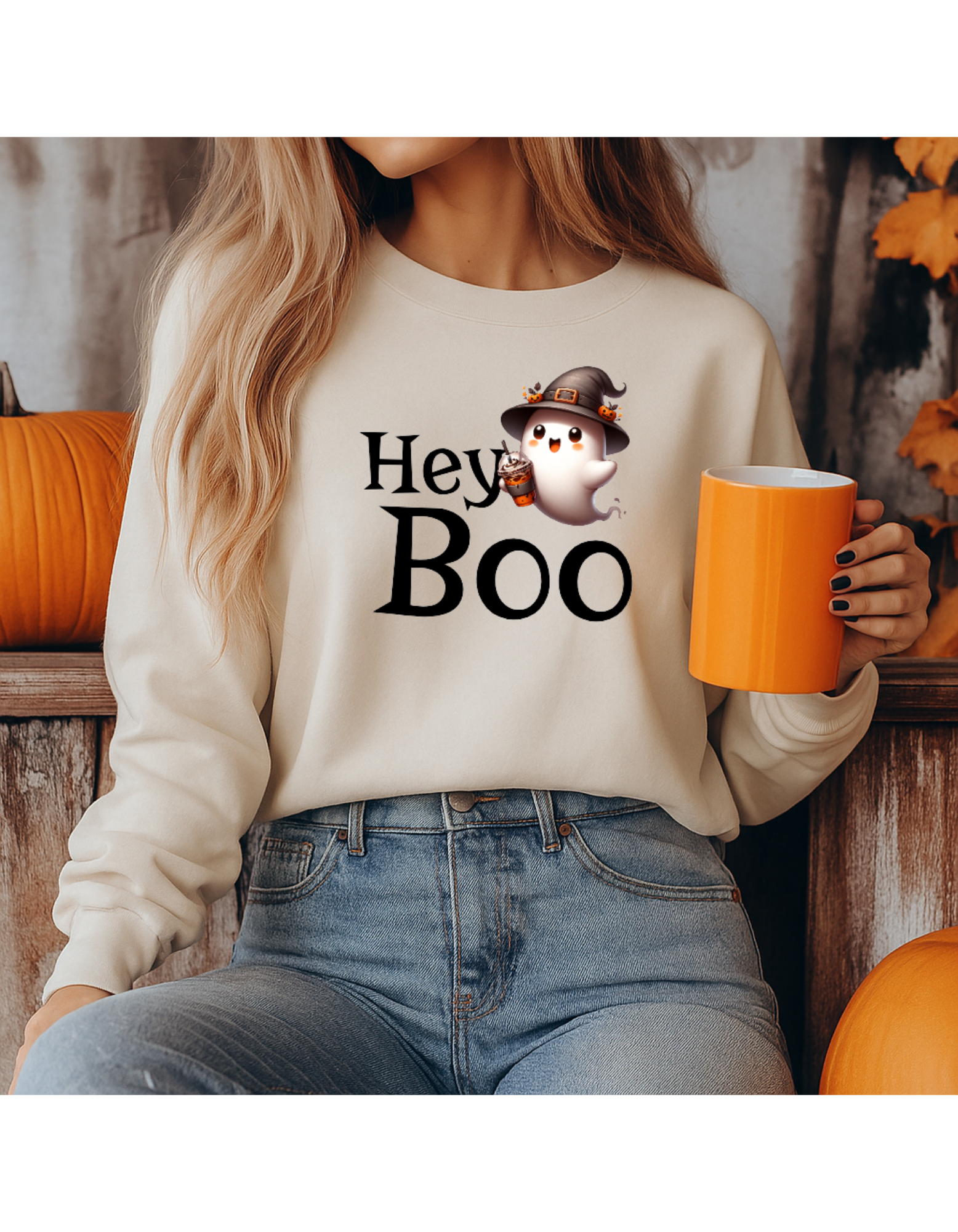 Hey Boo Halloween Tee - Unisex