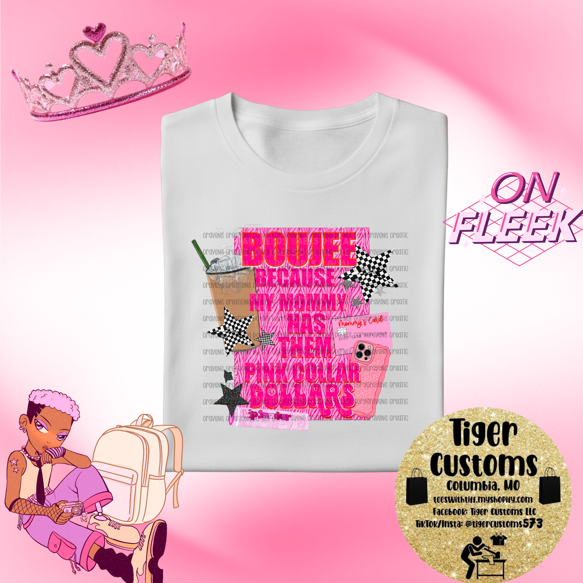 Boujee Kids Heavy Cotton Tee – Fun & Stylish Statement Shirt for Trendy Kids
