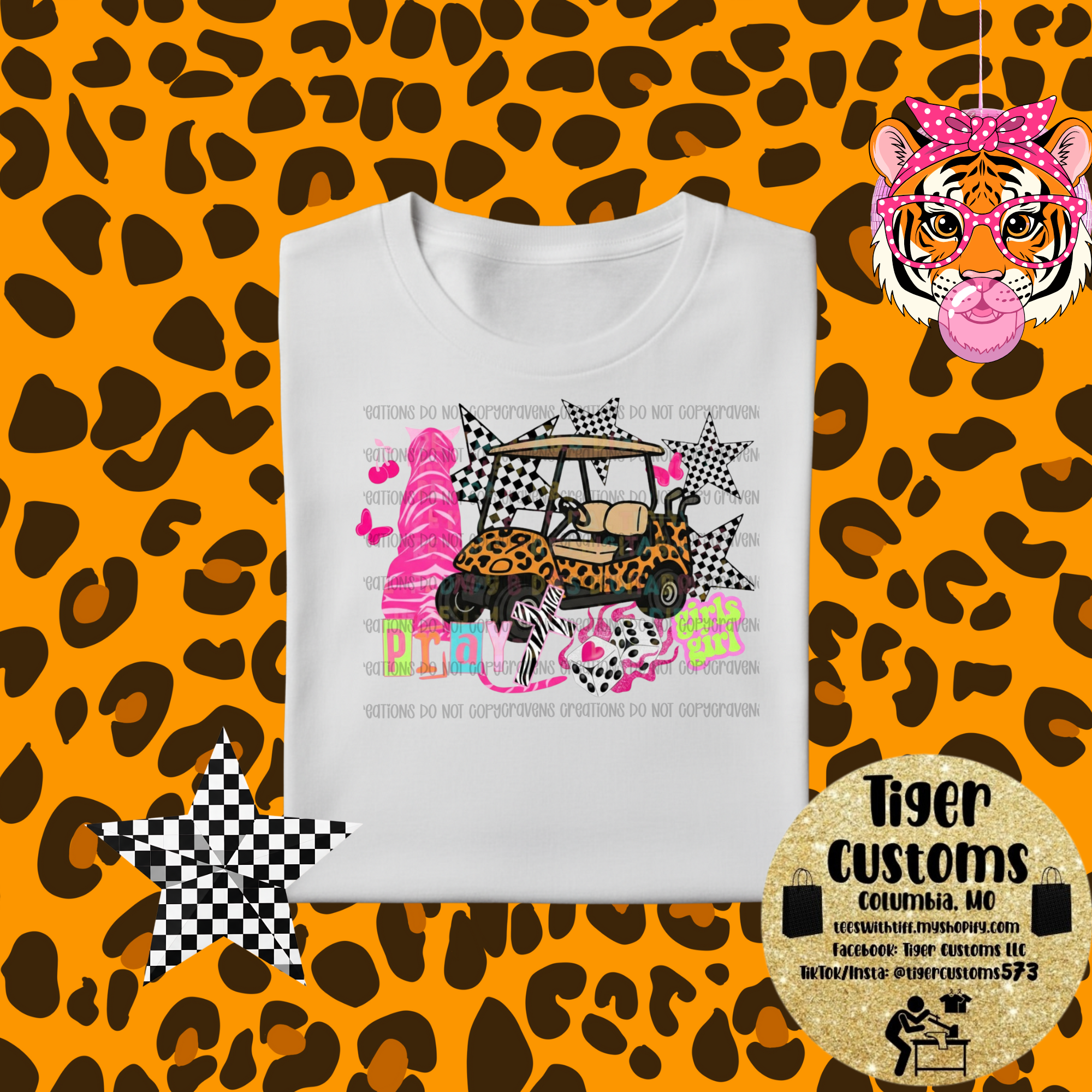 Kids' Girls Girl Tee - Fun Patterned Cotton Shirt