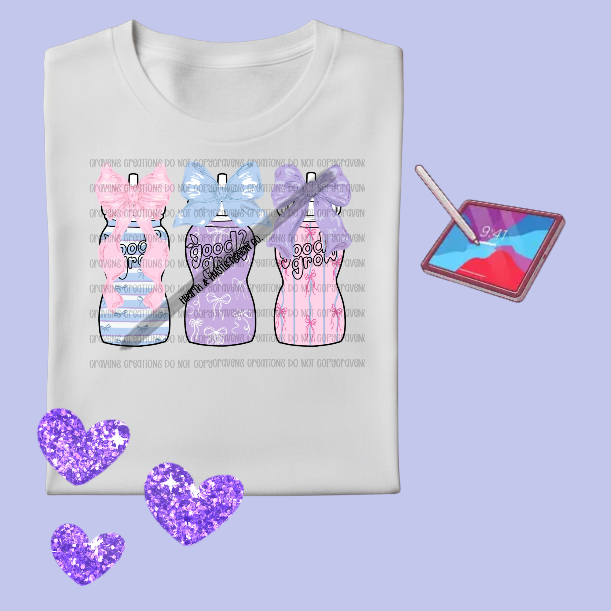 Stylish Kids Tee with Cute Bow Design