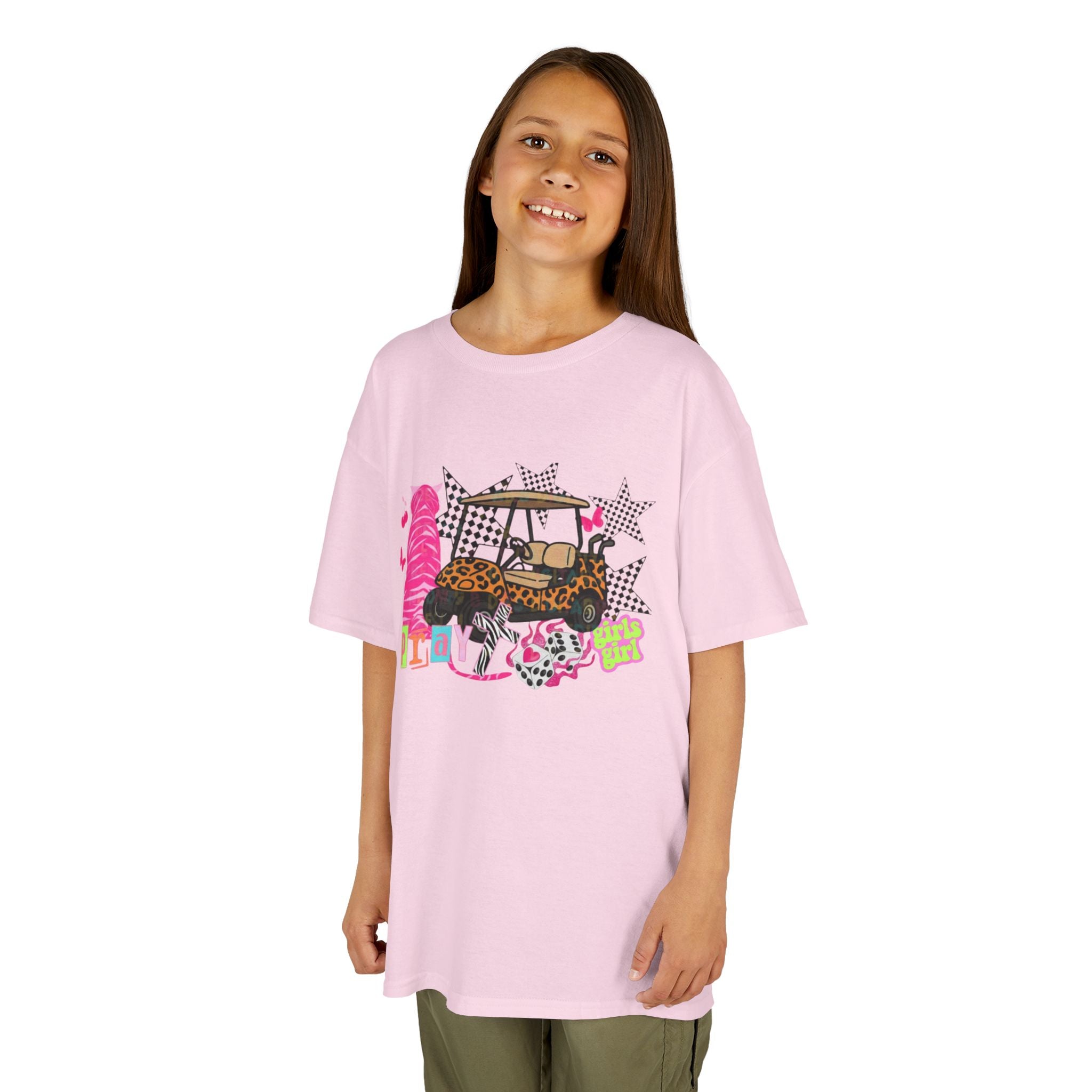 Kids' Girls Girl Tee - Fun Patterned Cotton Shirt