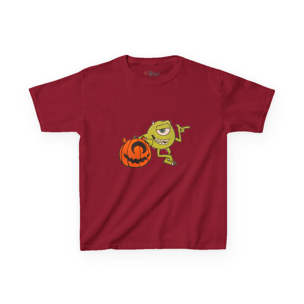 Halloween Kids Tee with Fun Pumpkin Design, Spooky Outfit, Trick or Treat Shirt, Kids Halloween Apparel, Cute Halloween Costume