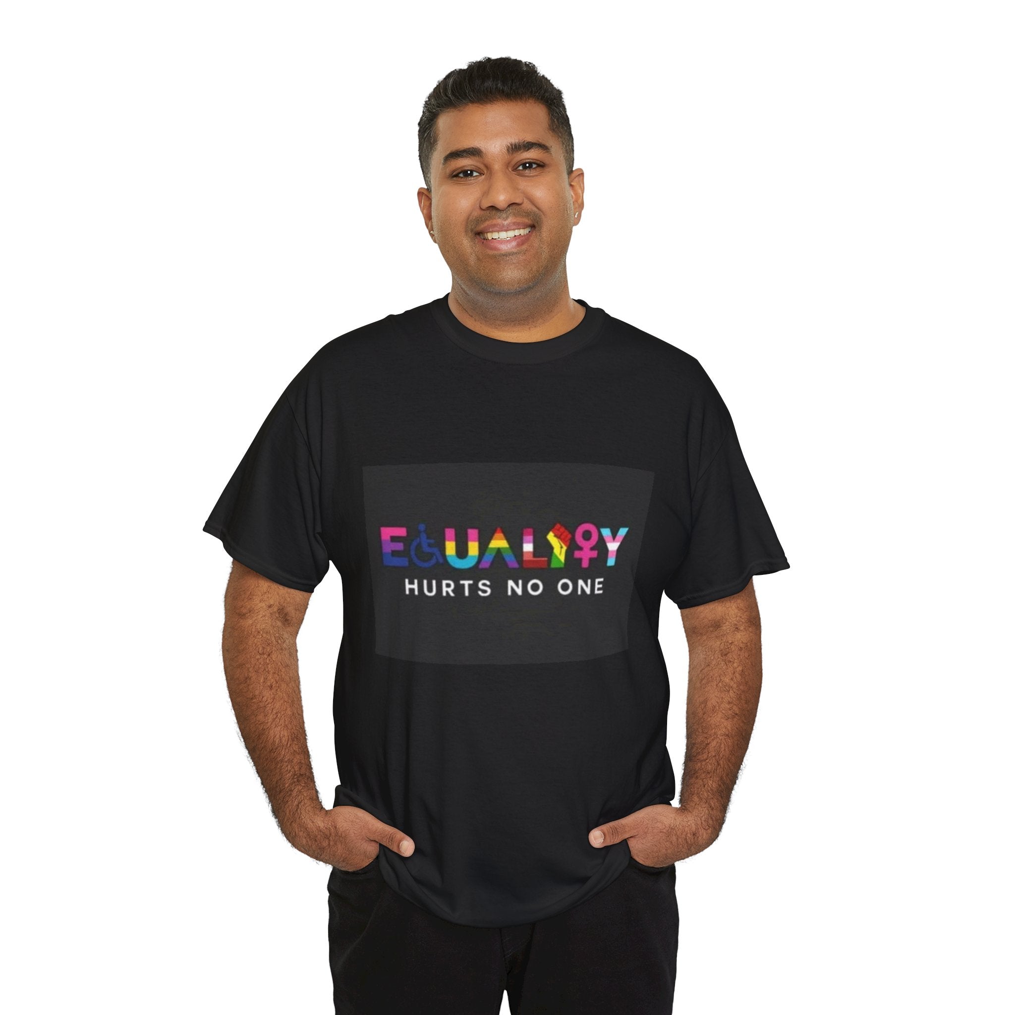 Equality Hurts No One T-Shirt - Unisex Heavy Cotton Tee for Pride and Activism Inclusivity Unisex