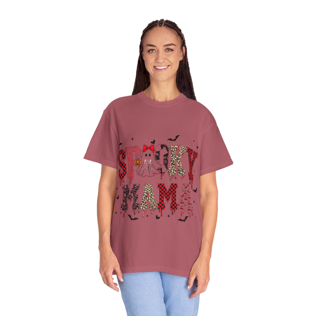 Spooky Mama Halloween T-Shirt, Unisex Halloween Shirt, Cute Ghost Tee, Fall Fashion, Casual Wear, Gift for Moms