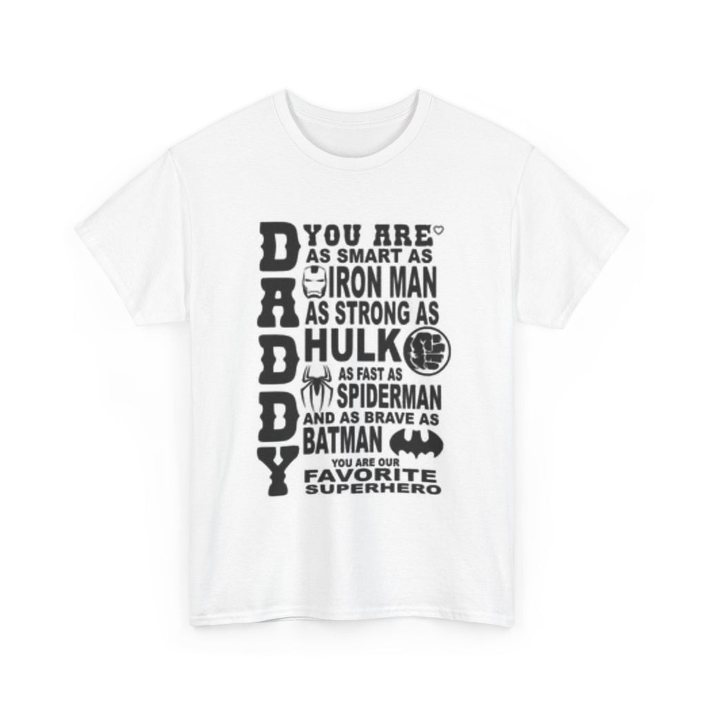 Superhero Dad Tee, Father's Day Gift, Super Dad T-Shirt, Unisex Cotton Tee, Funny Dad Shirt, Gift for Dad, Birthday Gift