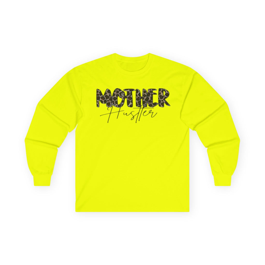 Mother Hustler Long Sleeve Tee - Unisex Cotton, Perfect for Moms, Gift for Mother's Day, Casual Wear, Empowering Style