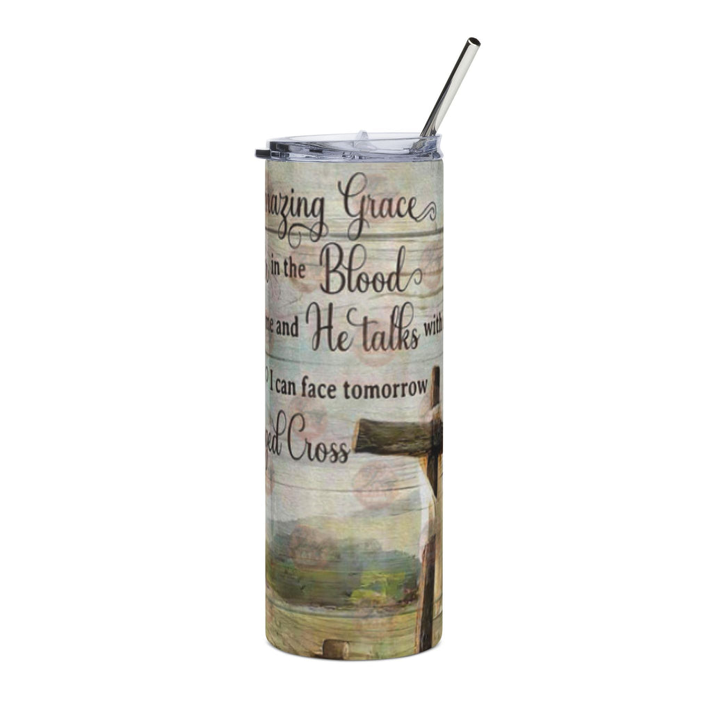 Amazing Grace Stainless Steel Tumbler with Quotes