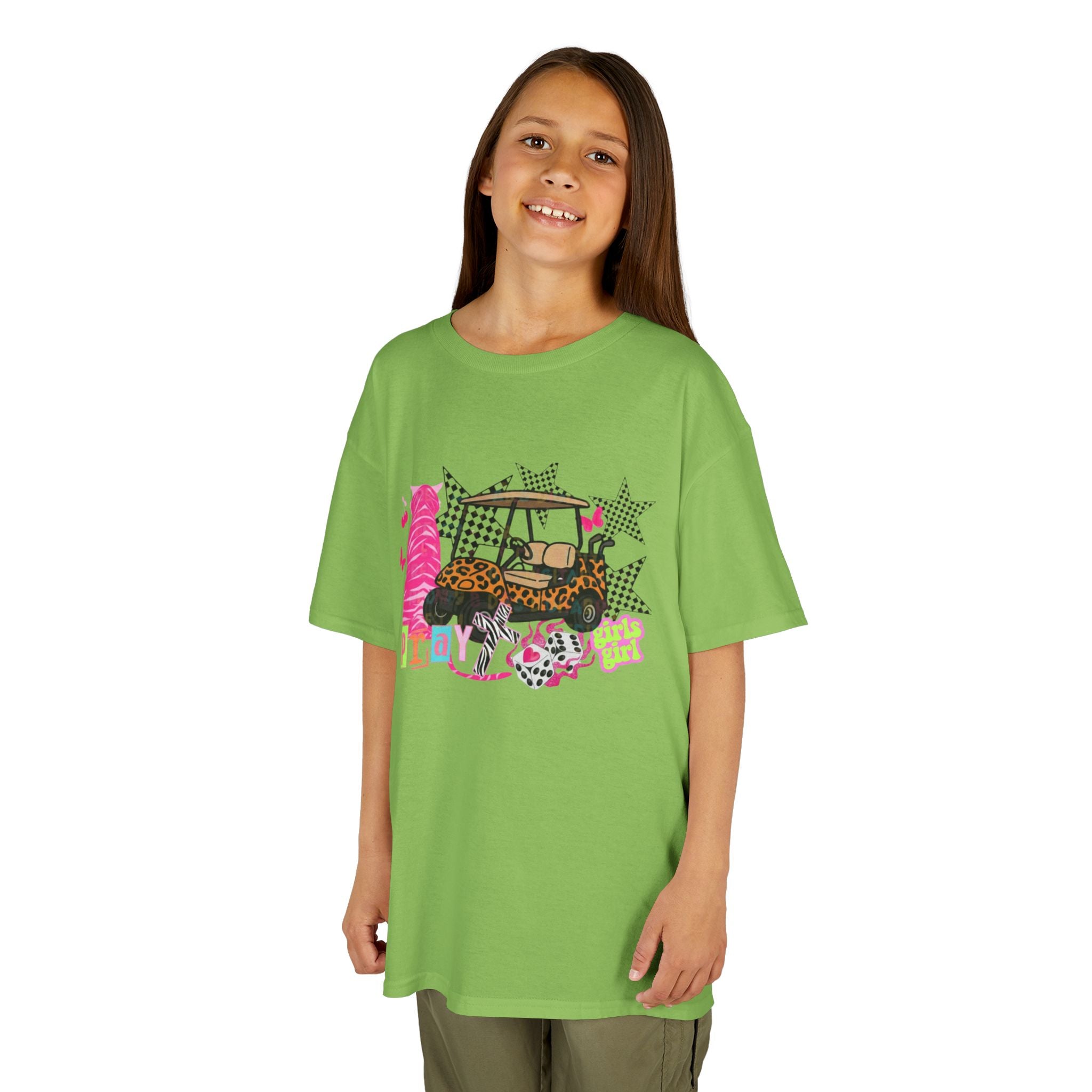 Kids' Girls Girl Tee - Fun Patterned Cotton Shirt