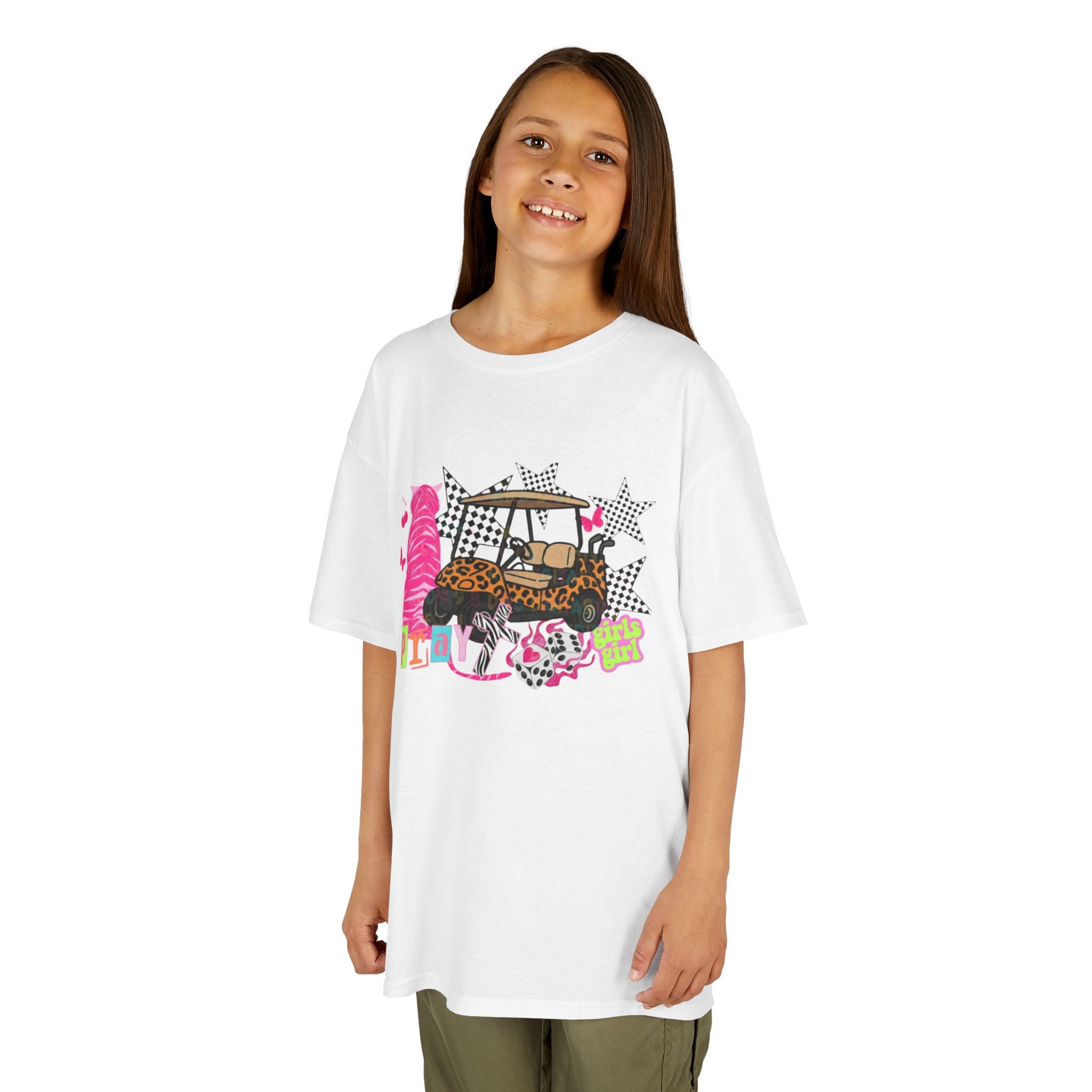 Kids' Girls Girl Tee - Fun Patterned Cotton Shirt