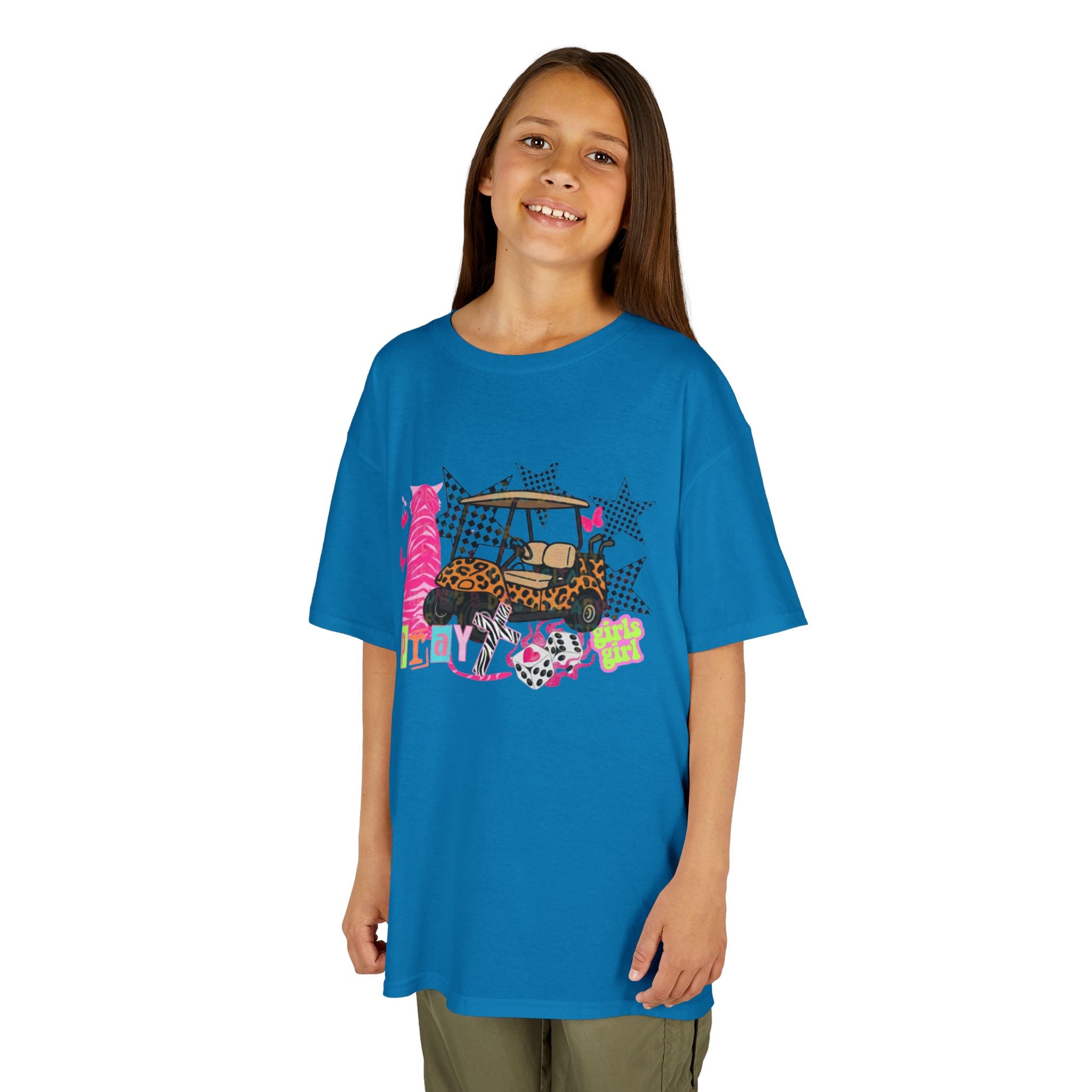 Kids' Girls Girl Tee - Fun Patterned Cotton Shirt