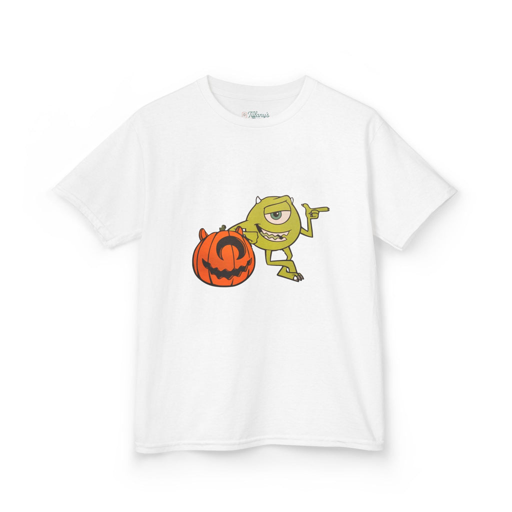 Halloween Kids Tee with Fun Pumpkin Design, Spooky Outfit, Trick or Treat Shirt, Kids Halloween Apparel, Cute Halloween Costume