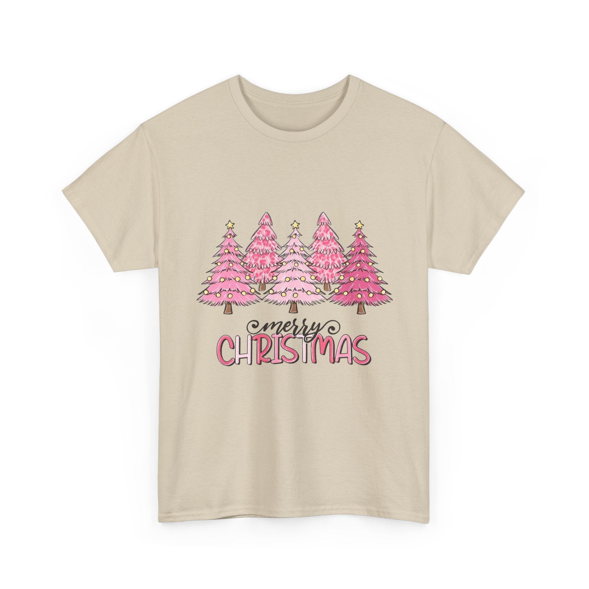 Merry Christmas Unisex Heavy Cotton Tee - Festive Holiday Shirt