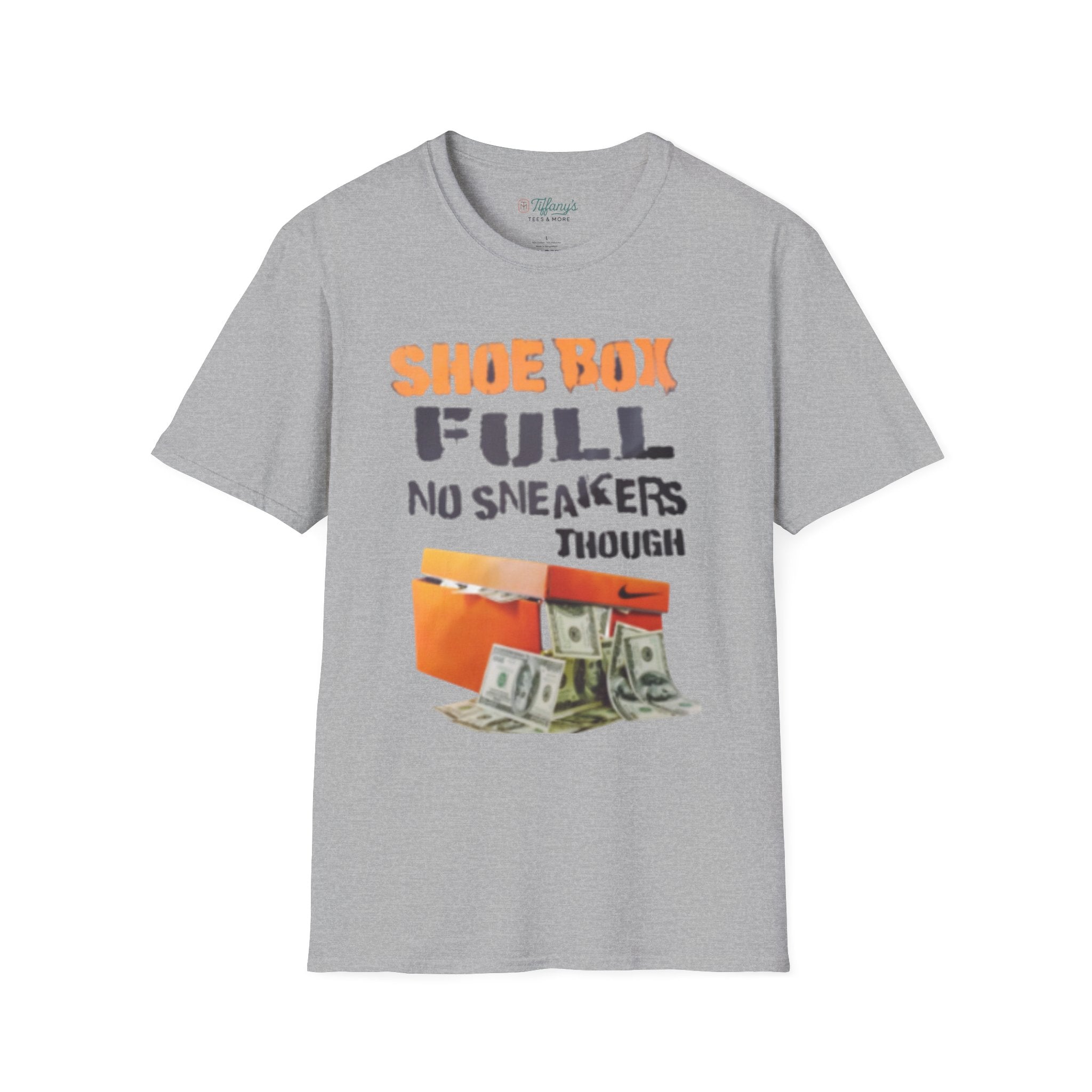 Shoe Box Humor T-Shirt, Funny Graphic Tee, Casual Wear, Sneaker Lover Gift, Unique Birthday Present