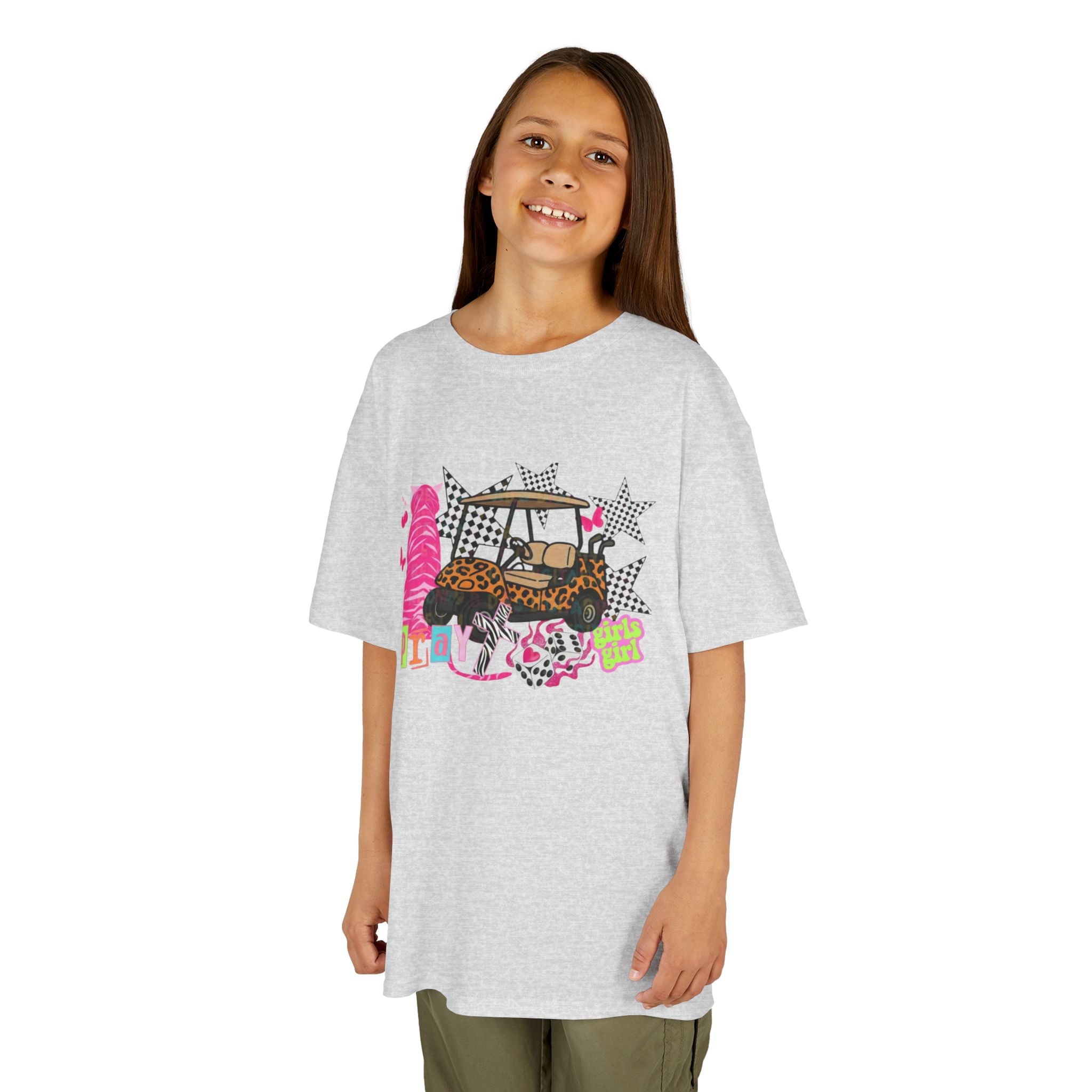 Kids' Girls Girl Tee - Fun Patterned Cotton Shirt