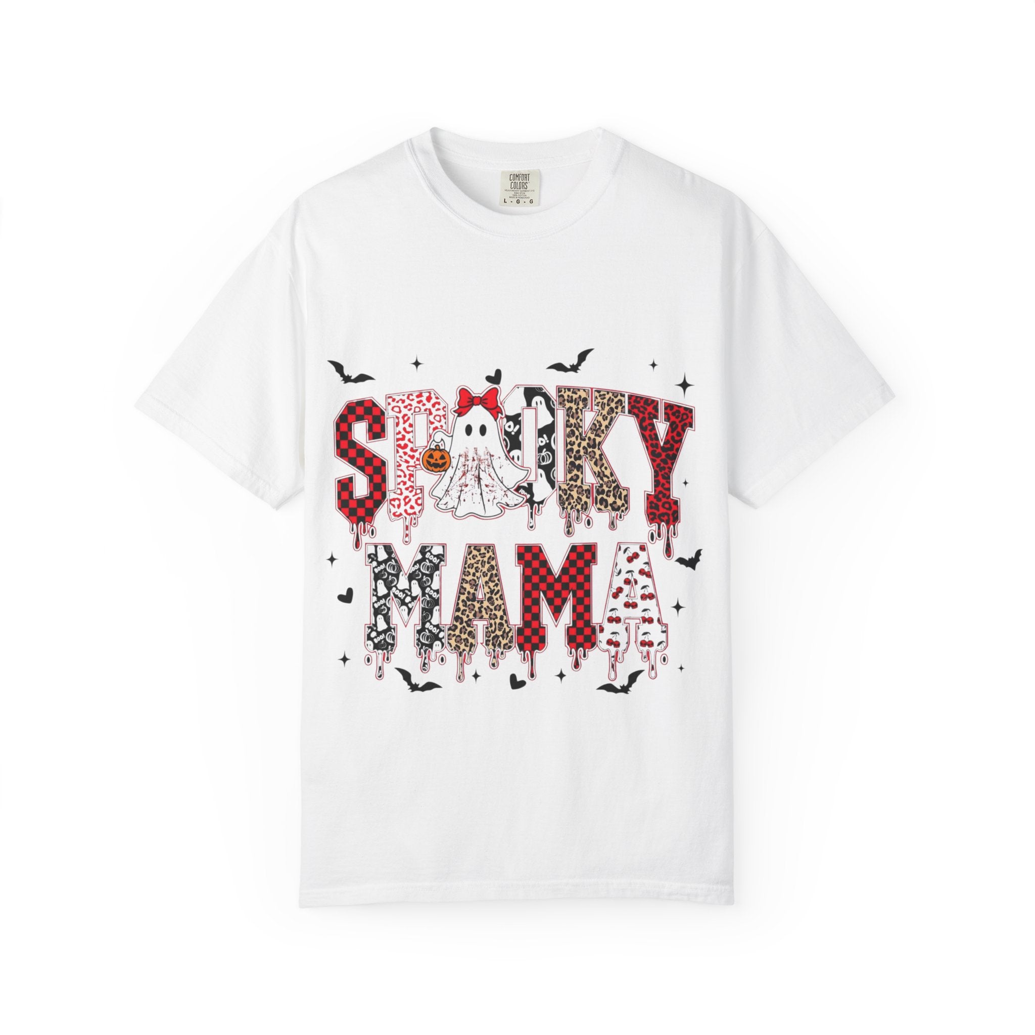 Spooky Mama Halloween T-Shirt, Unisex Halloween Shirt, Cute Ghost Tee, Fall Fashion, Casual Wear, Gift for Moms