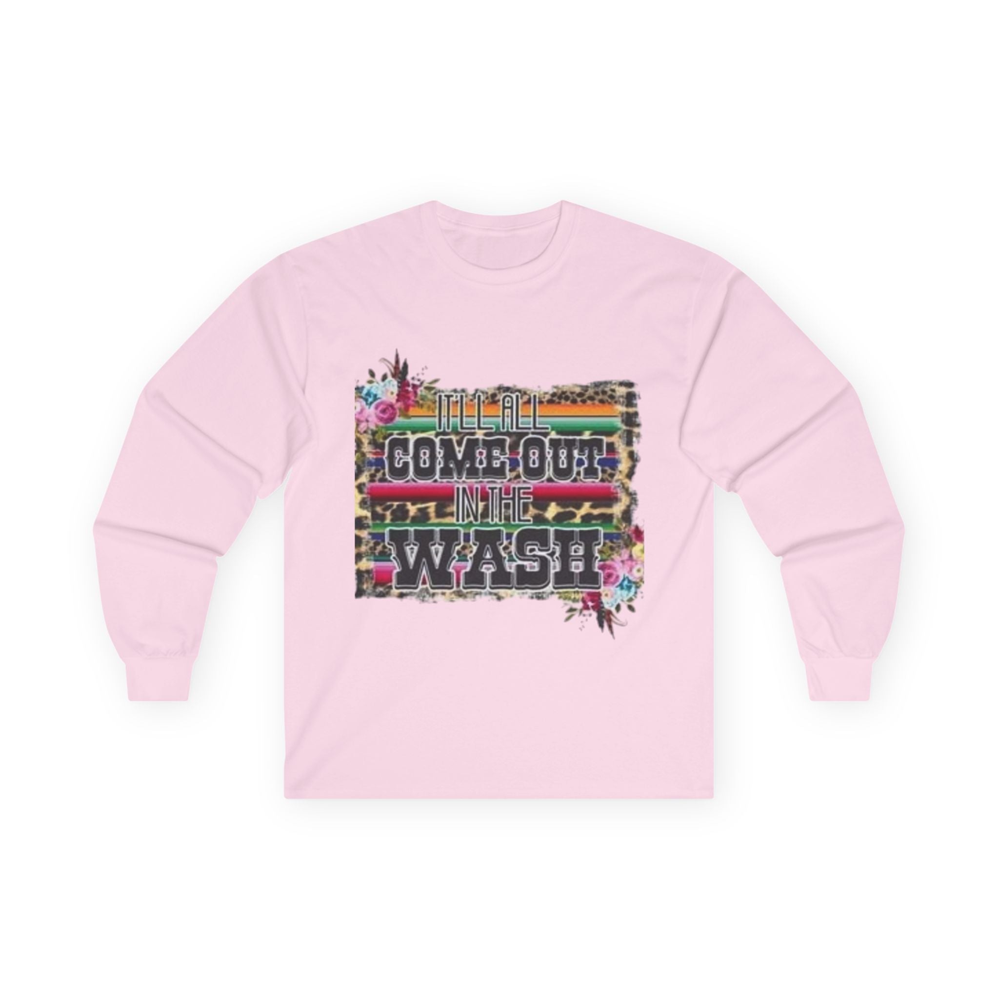 Cowgirl Vibes Long Sleeve Tee, Unisex Long Sleeve Shirt, Bohemian Graphic Tee, Western Style Top, Perfect Gift for Cowgirls