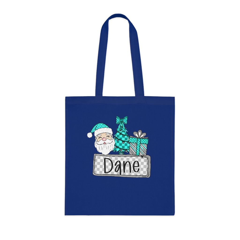 Personalized Christmas Cotton Tote