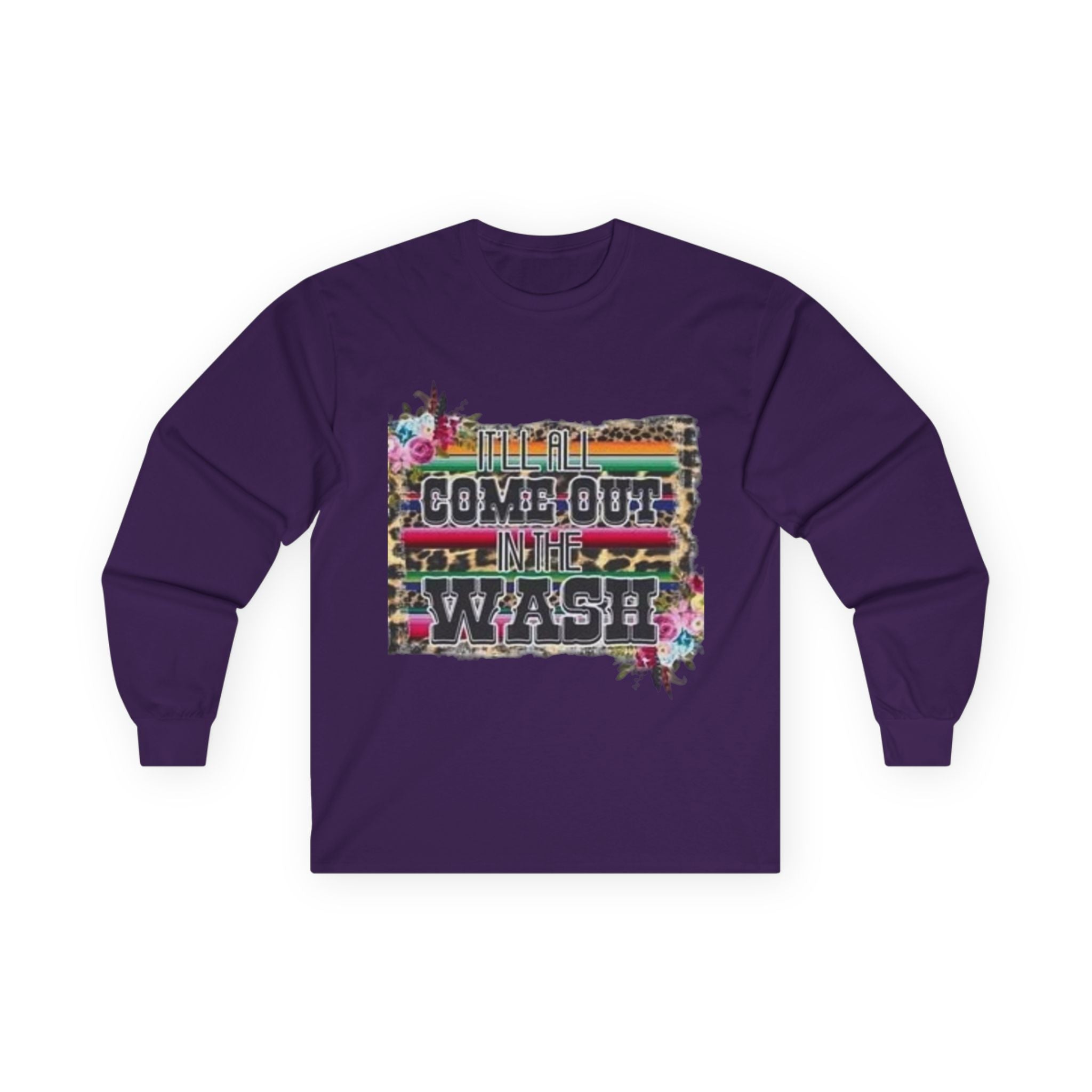 Cowgirl Vibes Long Sleeve Tee, Unisex Long Sleeve Shirt, Bohemian Graphic Tee, Western Style Top, Perfect Gift for Cowgirls