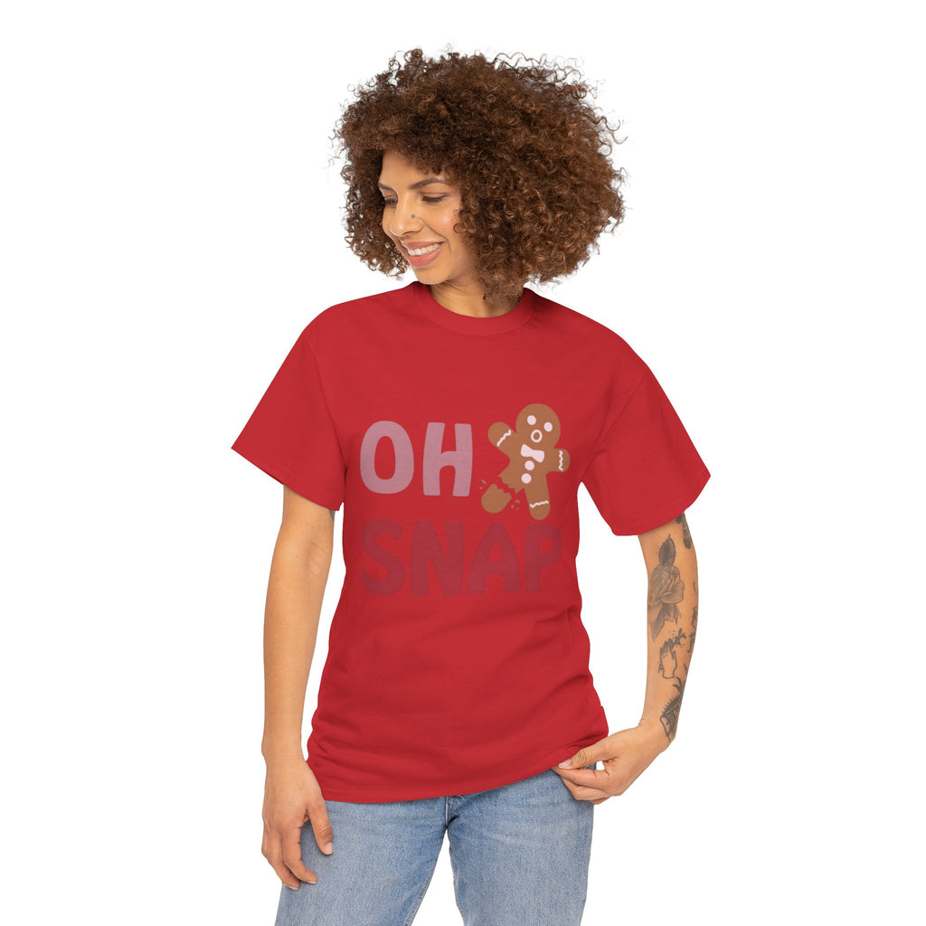 Oh Snap Gingerbread Tee — Funny Holiday Christmas T-Shirt