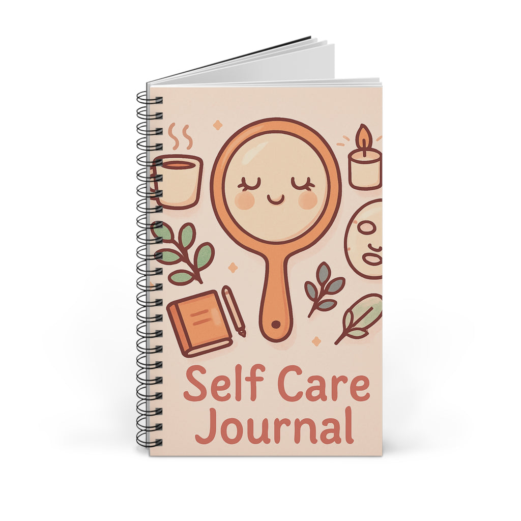 Self Care Spiral Journal, Wellness Notebook, Gratitude Journal, Mindfulness Planner, Cute Sketchbook, Daily Reflection Diary