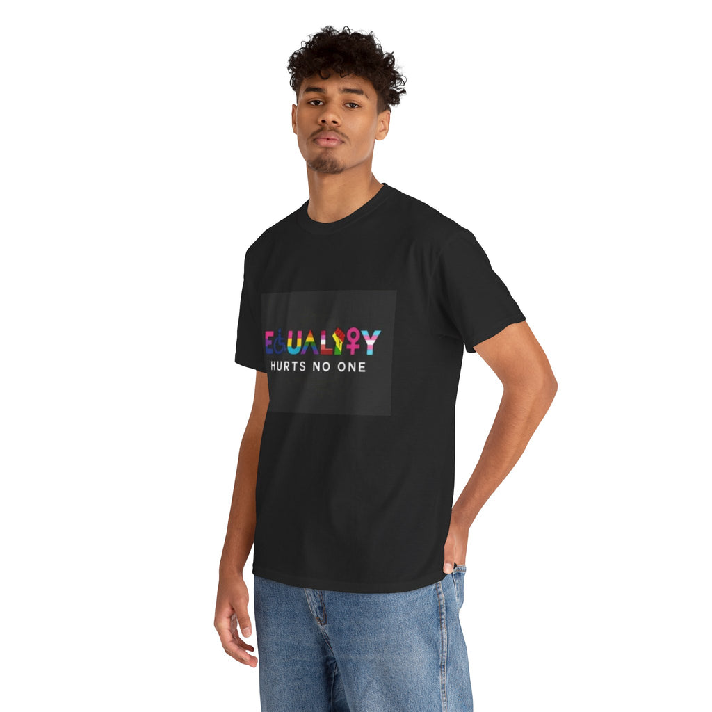 Equality Hurts No One T-Shirt - Unisex Heavy Cotton Tee for Pride and Activism Inclusivity Unisex