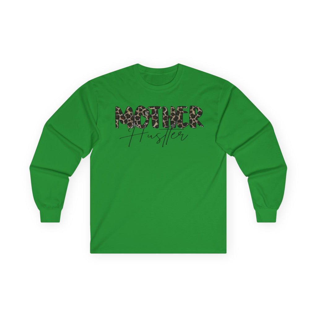 Mother Hustler Long Sleeve Tee - Unisex Cotton, Perfect for Moms, Gift for Mother's Day, Casual Wear, Empowering Style