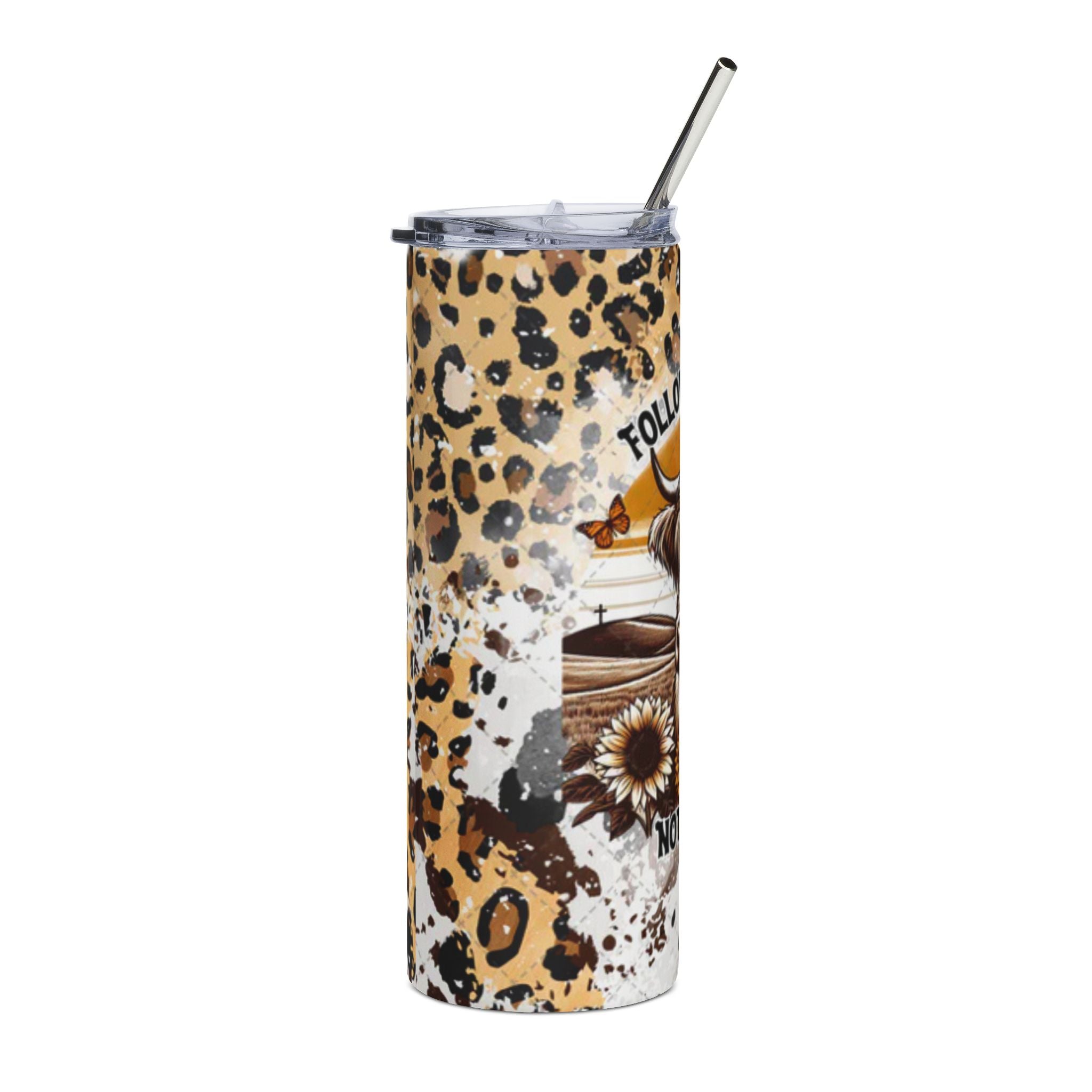 Follow the Word 20oz Leopard Print Tumbler