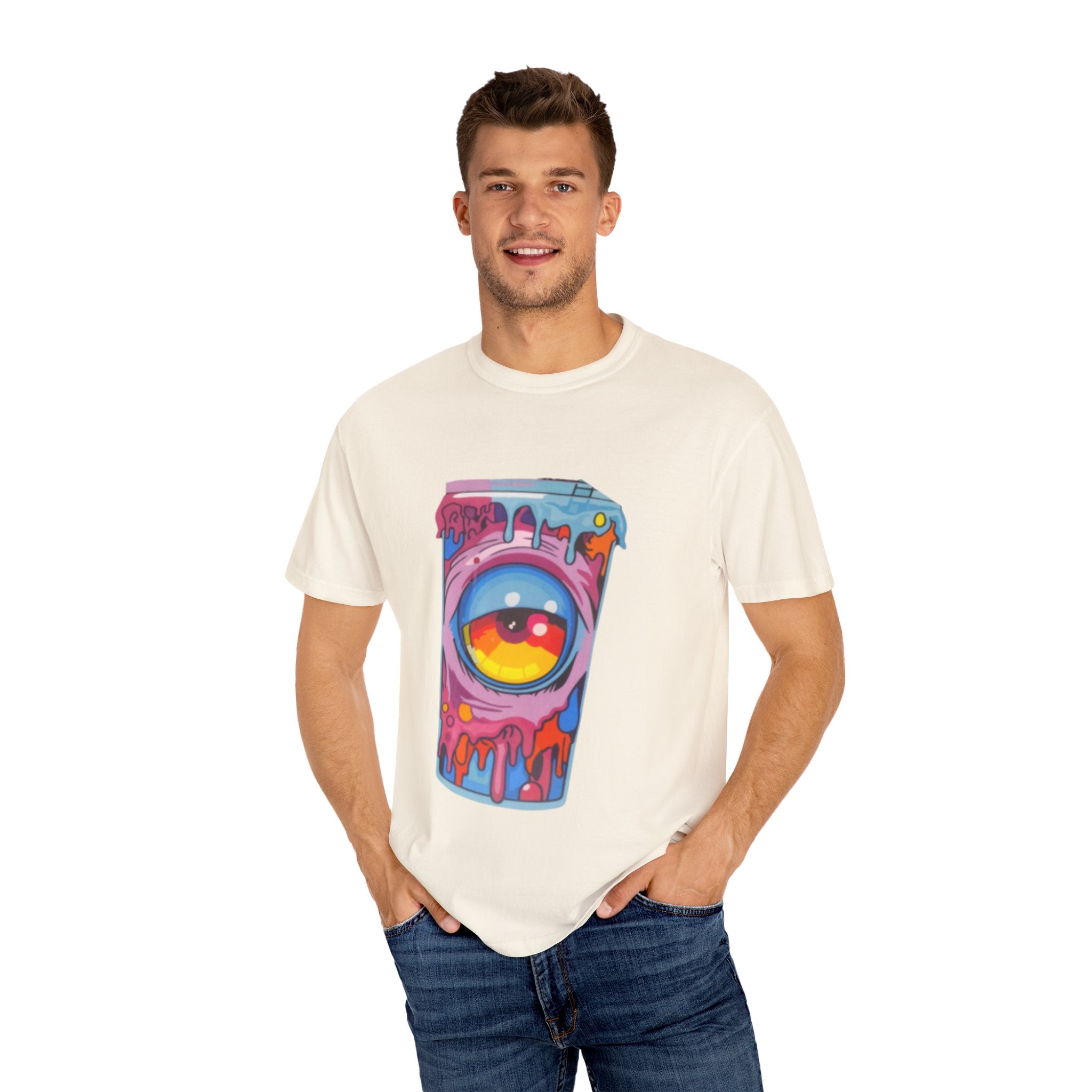 Colorful Eye-Catching T-Shirt, Cool Graphic Tee, Unisex Streetwear, Unique Gift for Art Lovers, Summer Fashion Must-Have