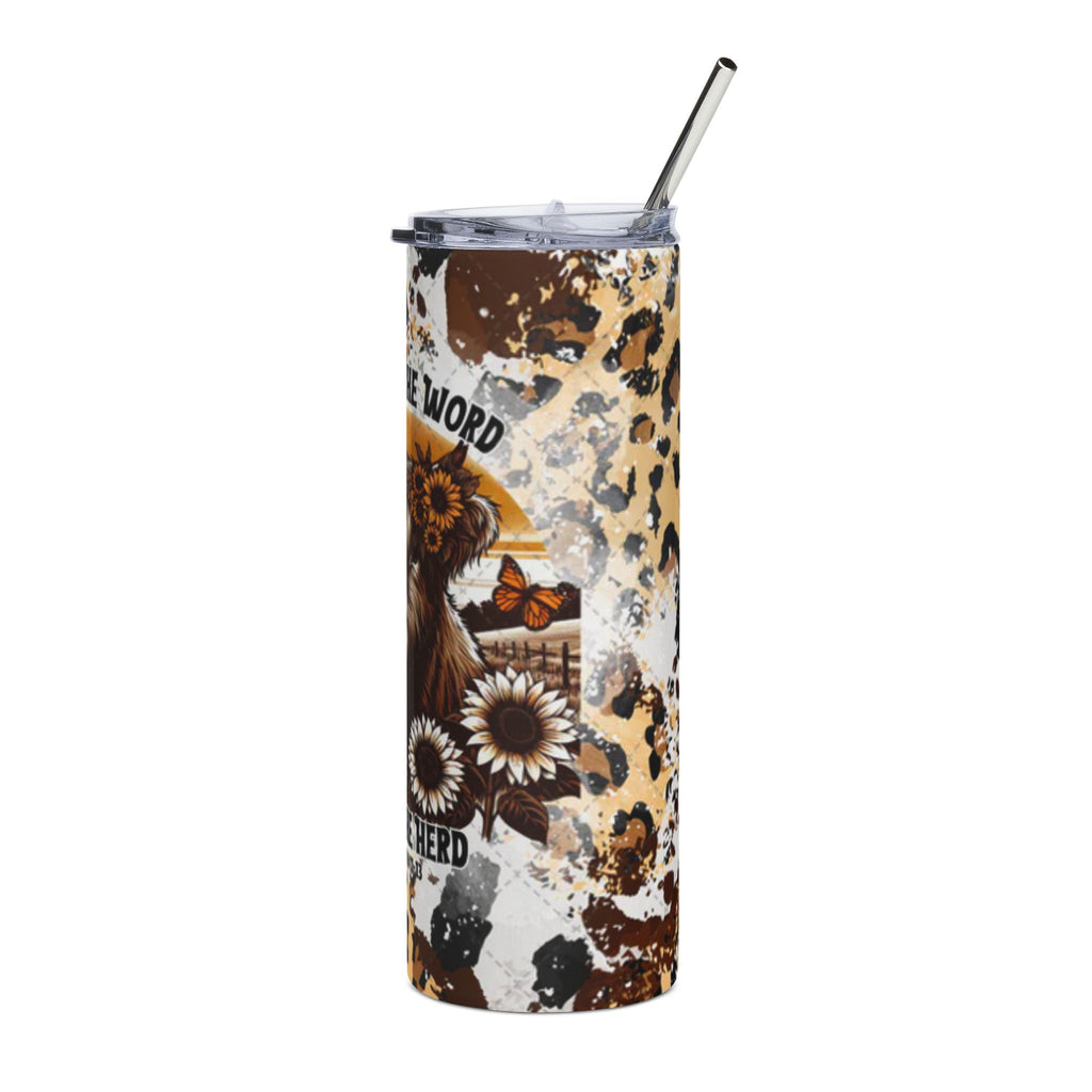 Follow the Word 20oz Leopard Print Tumbler