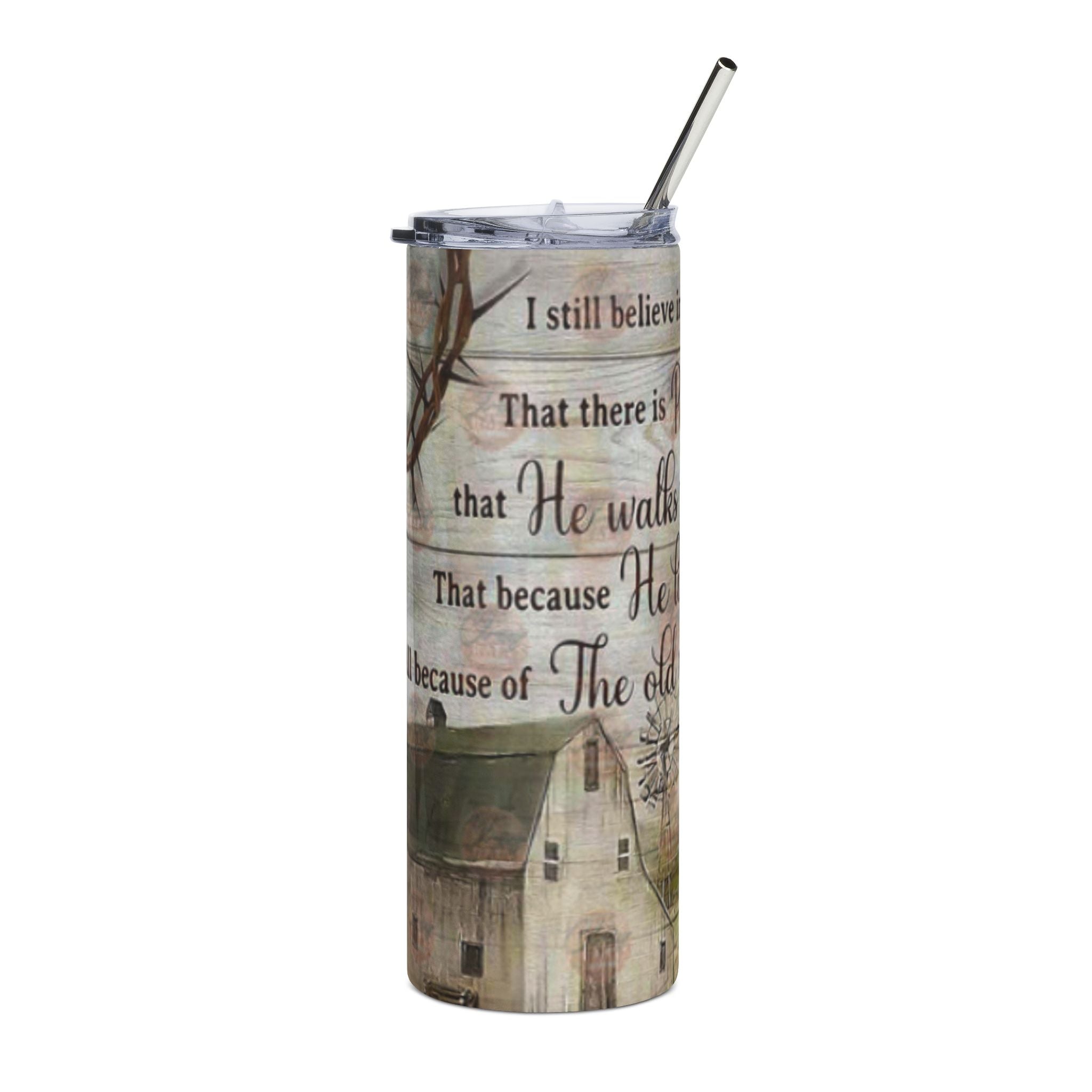 Amazing Grace Stainless Steel Tumbler with Quotes