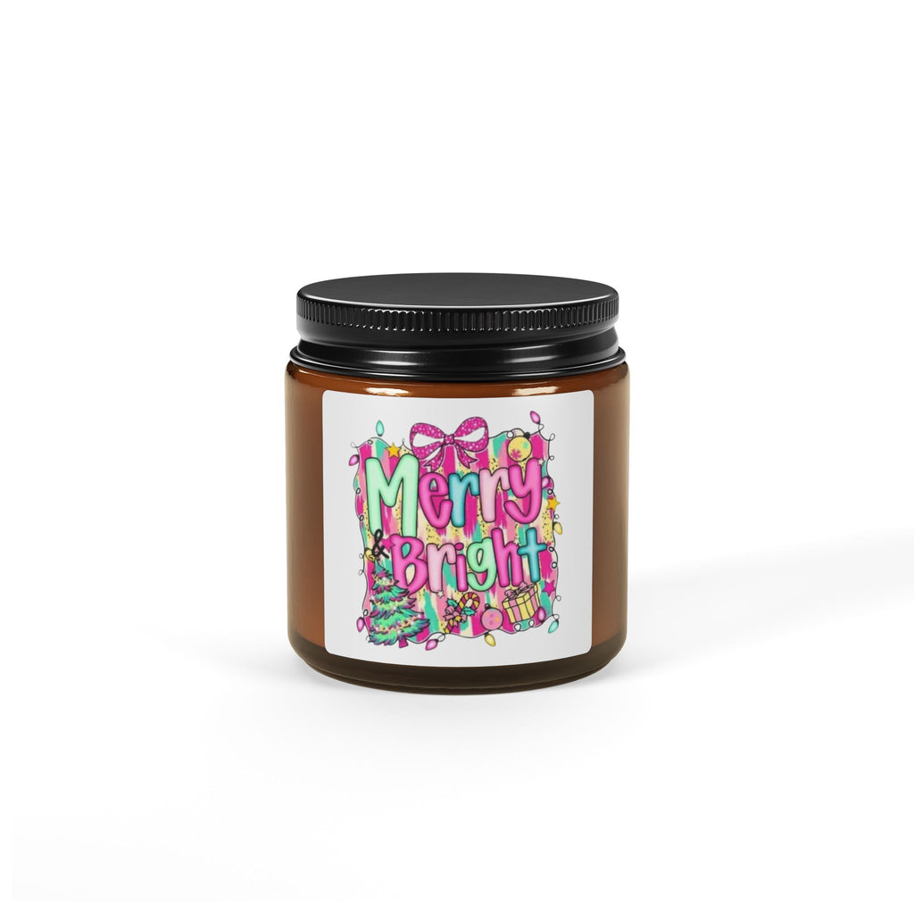 Merry & Bright Scented Soy Candle, Cozy Gift for Holidays, Aromatherapy, Home Decor, Festive Decoration, Eco-Friendly Candle