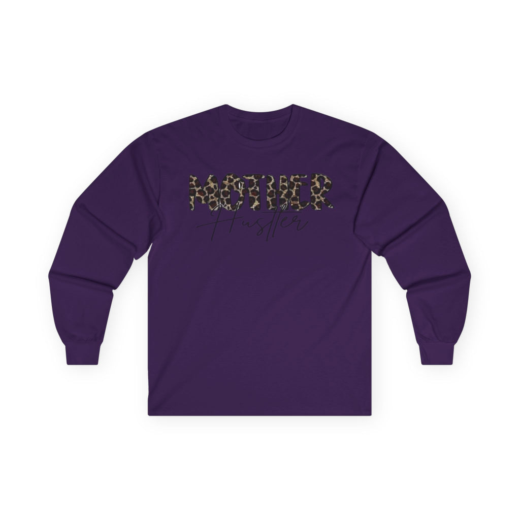 Mother Hustler Long Sleeve Tee - Unisex Cotton, Perfect for Moms, Gift for Mother's Day, Casual Wear, Empowering Style