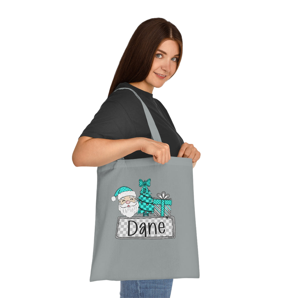 Personalized Christmas Cotton Tote