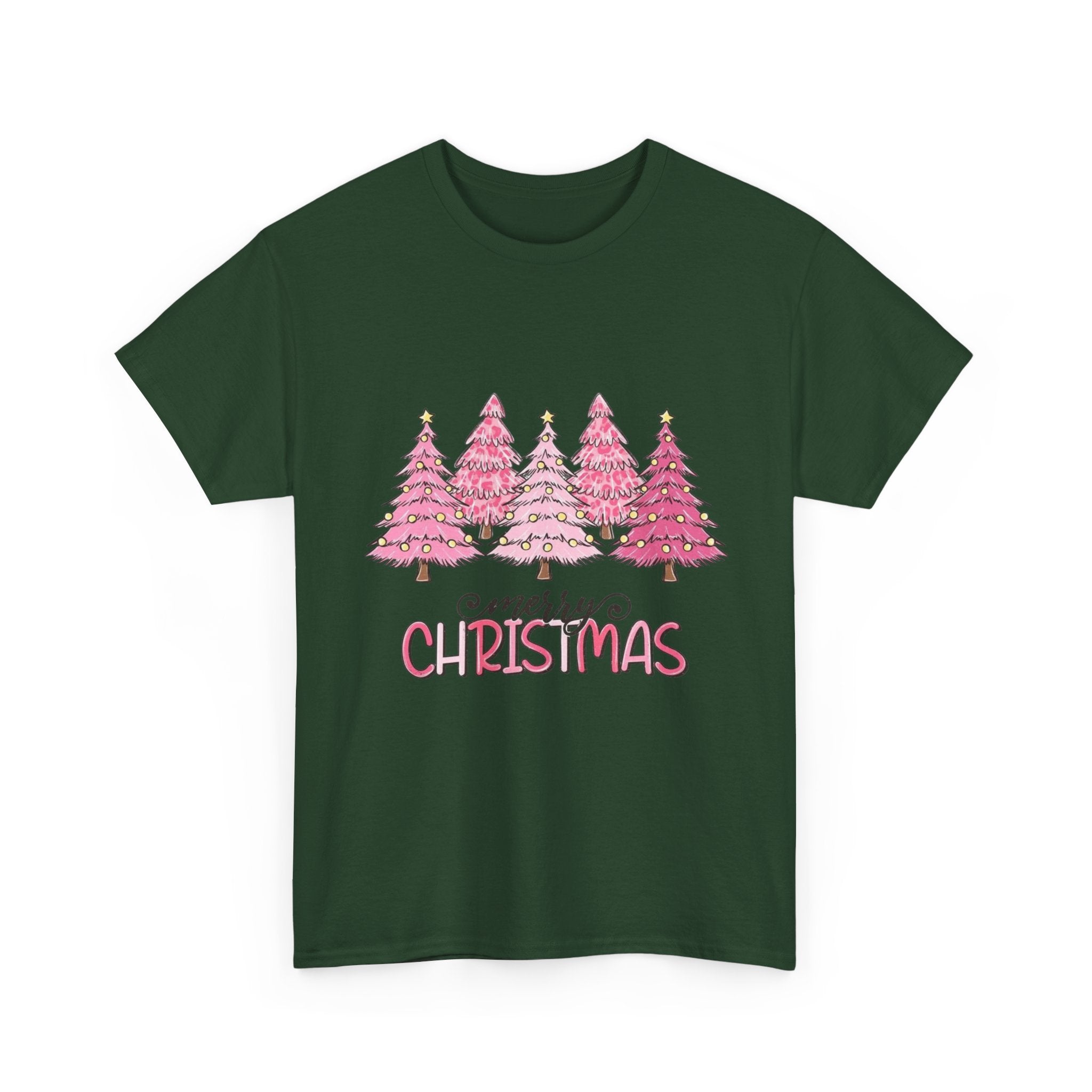 Merry Christmas Unisex Heavy Cotton Tee - Festive Holiday Shirt