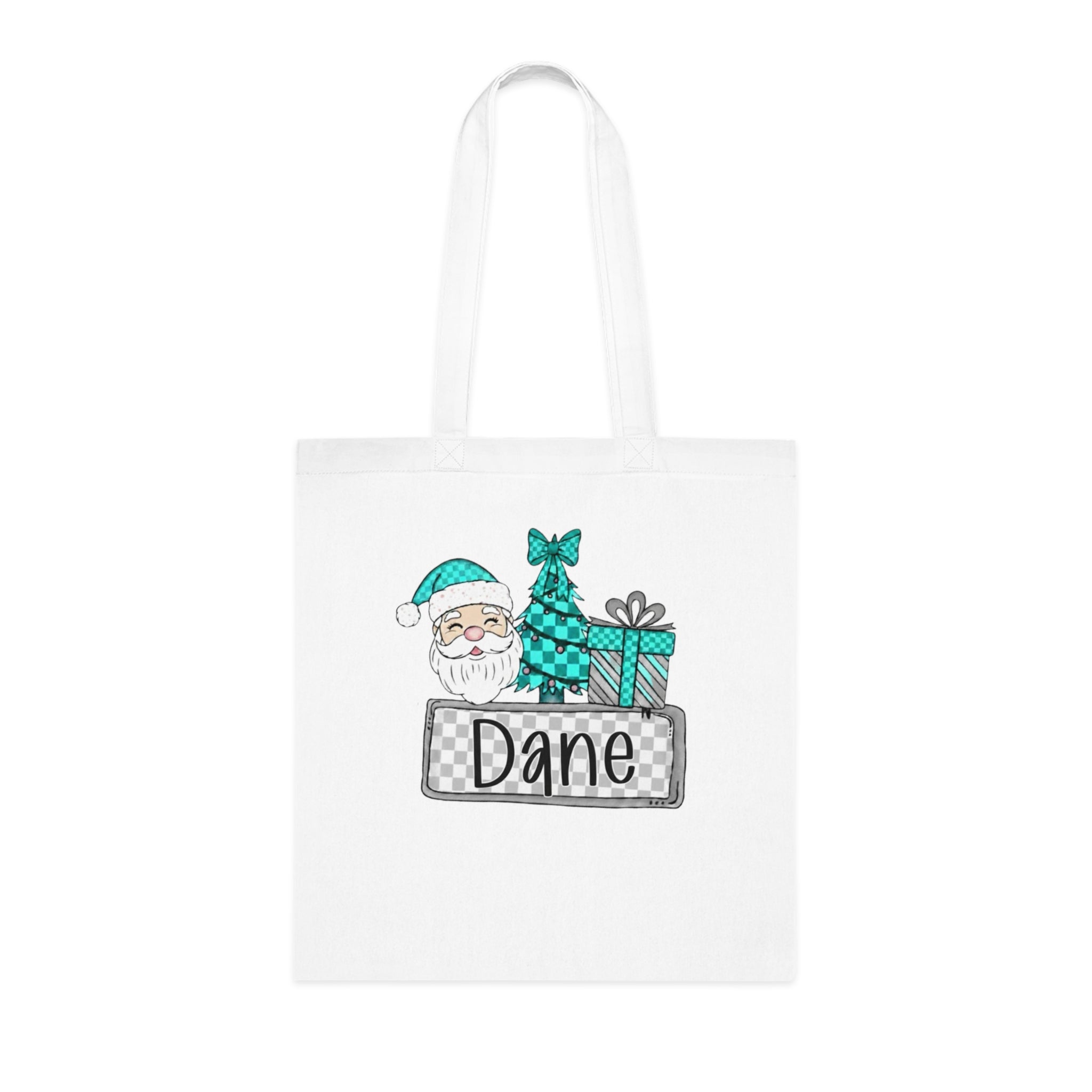 Personalized Christmas Cotton Tote