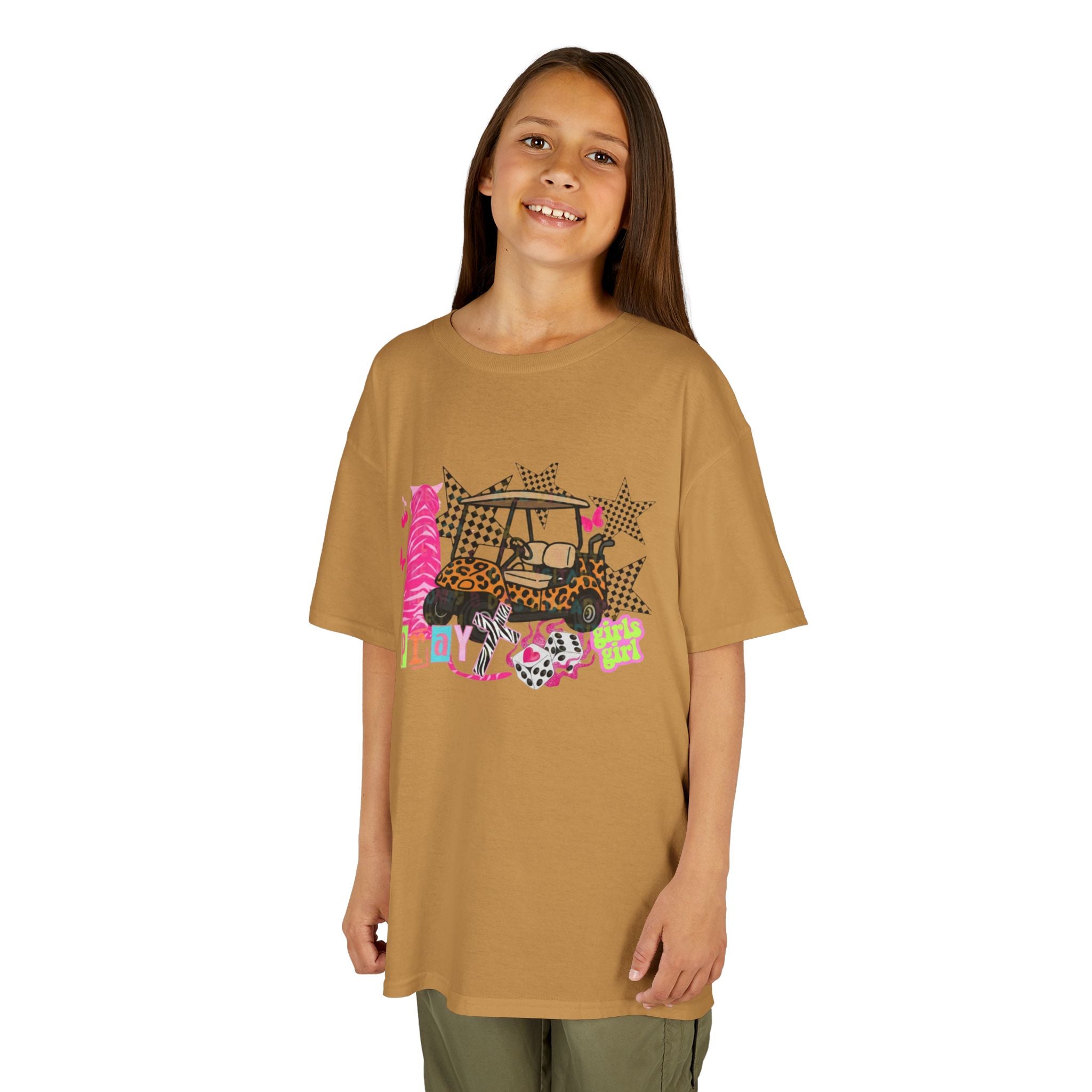 Kids' Girls Girl Tee - Fun Patterned Cotton Shirt