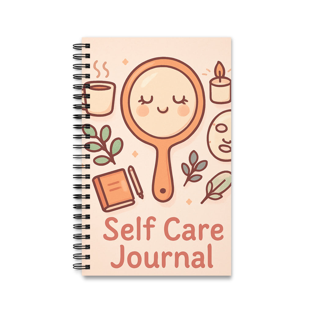 Self Care Spiral Journal, Wellness Notebook, Gratitude Journal, Mindfulness Planner, Cute Sketchbook, Daily Reflection Diary