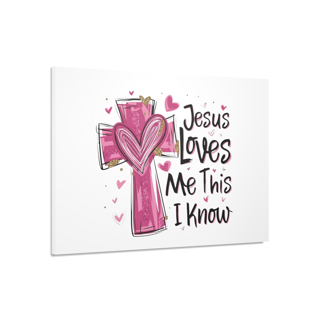 Girls Wall Art- Jesus Loves Me This I Know - Inspirational Decor for Home, Office, Gifts, Religious Events, Celebrations