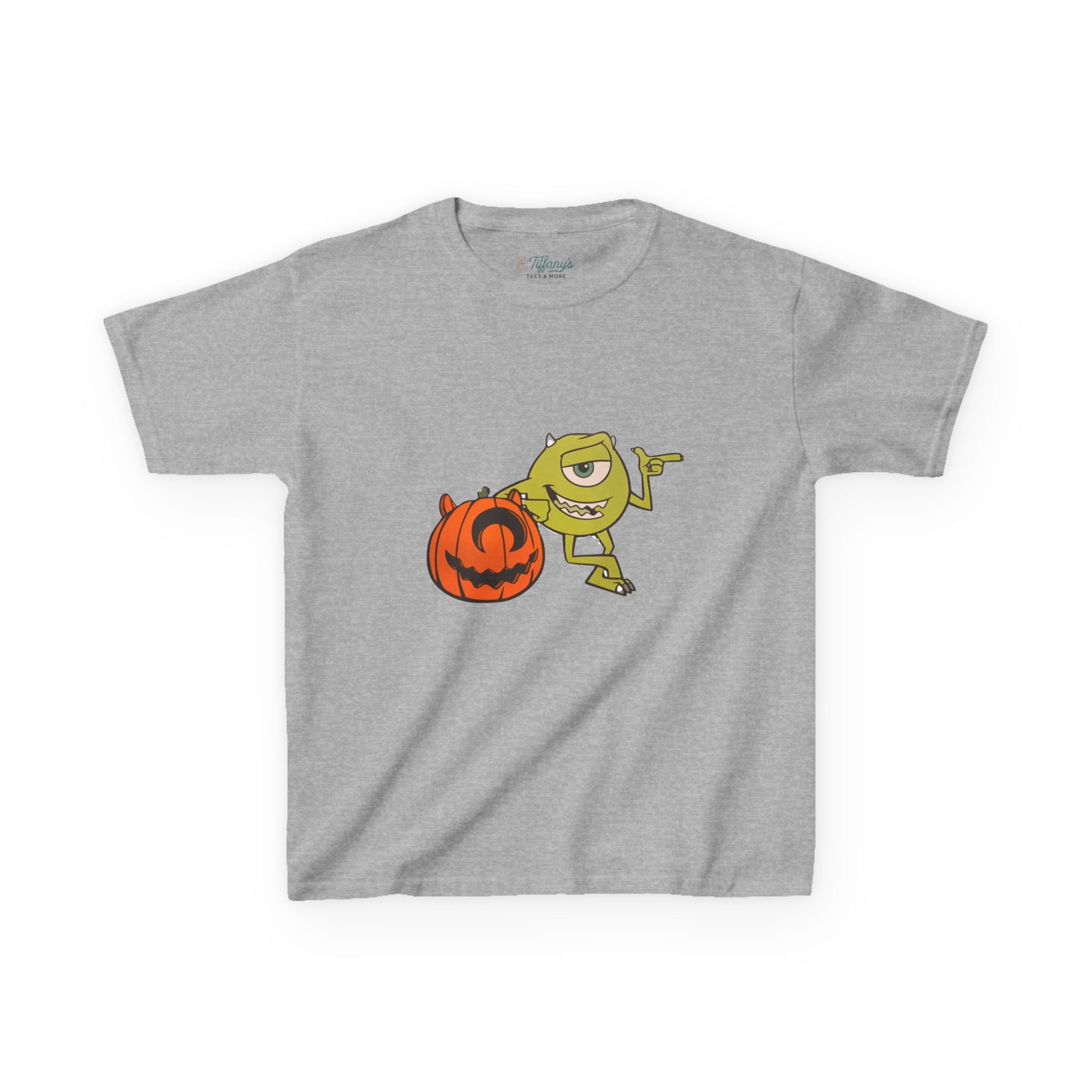 Halloween Kids Tee with Fun Pumpkin Design, Spooky Outfit, Trick or Treat Shirt, Kids Halloween Apparel, Cute Halloween Costume